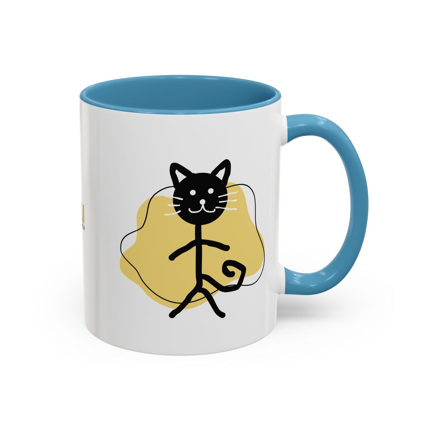 Playful Cat Accent Coffee Mug - 11oz & 15oz