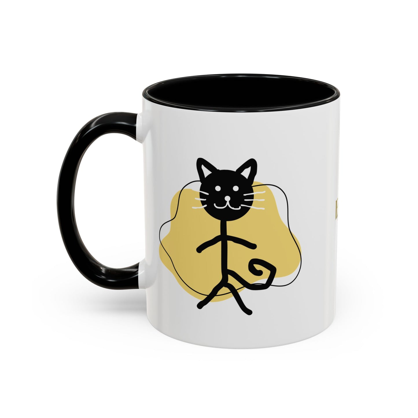 Playful Cat Accent Coffee Mug - 11oz & 15oz