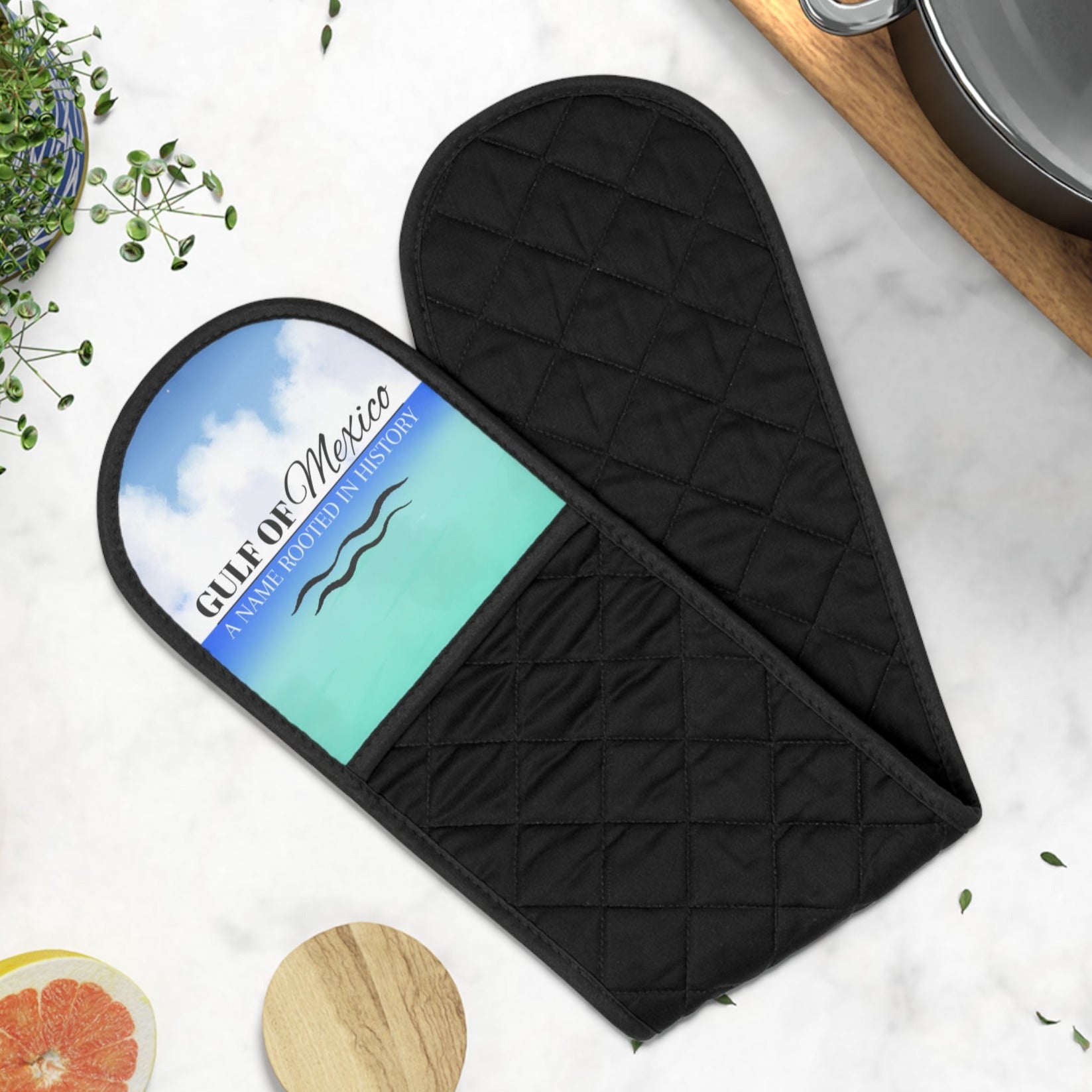 Coastal Waters Oven Mitts - Gulf of Mexico Design