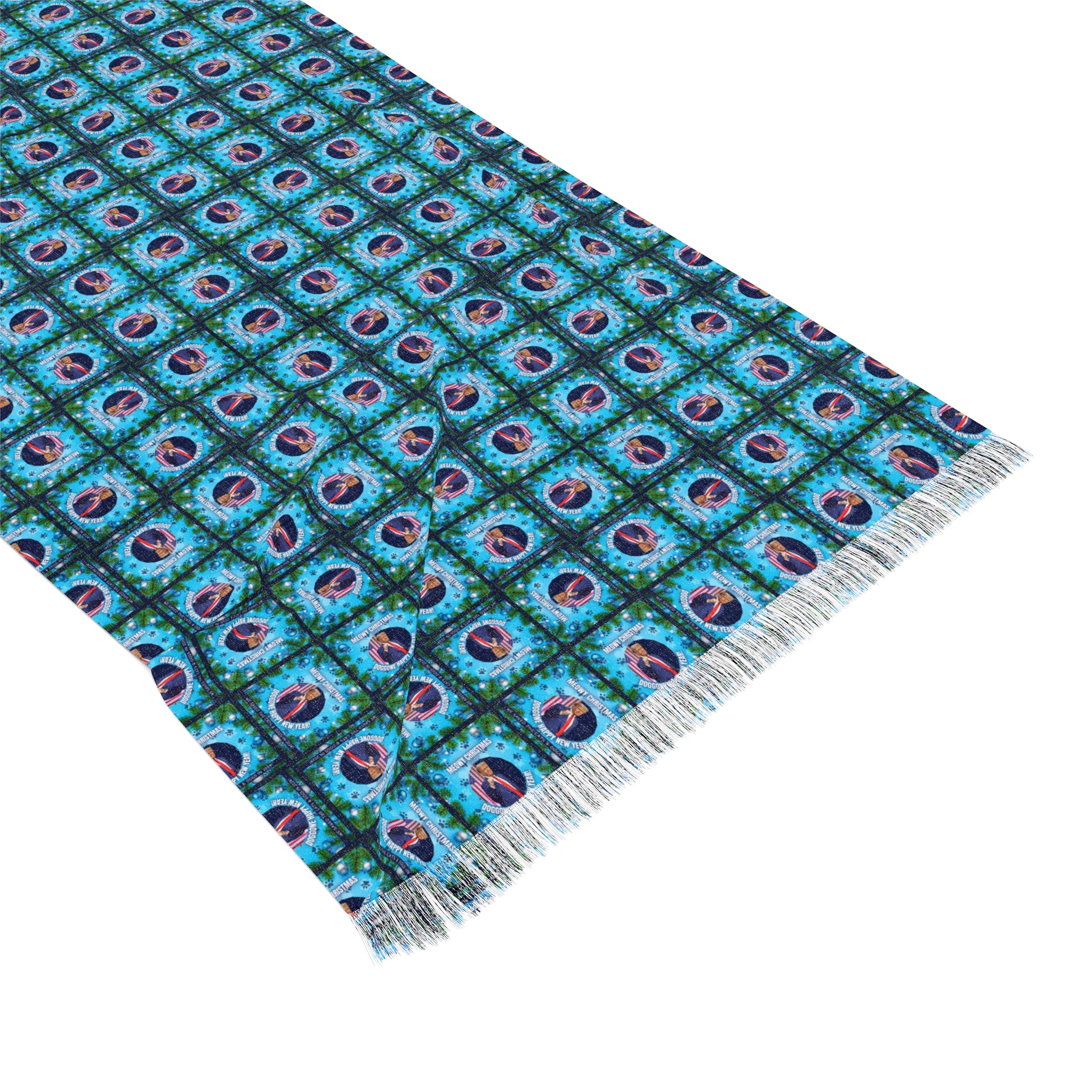 Photo depicting the A Very Trump Christmas Light Scarf from EpiAl's Shop.