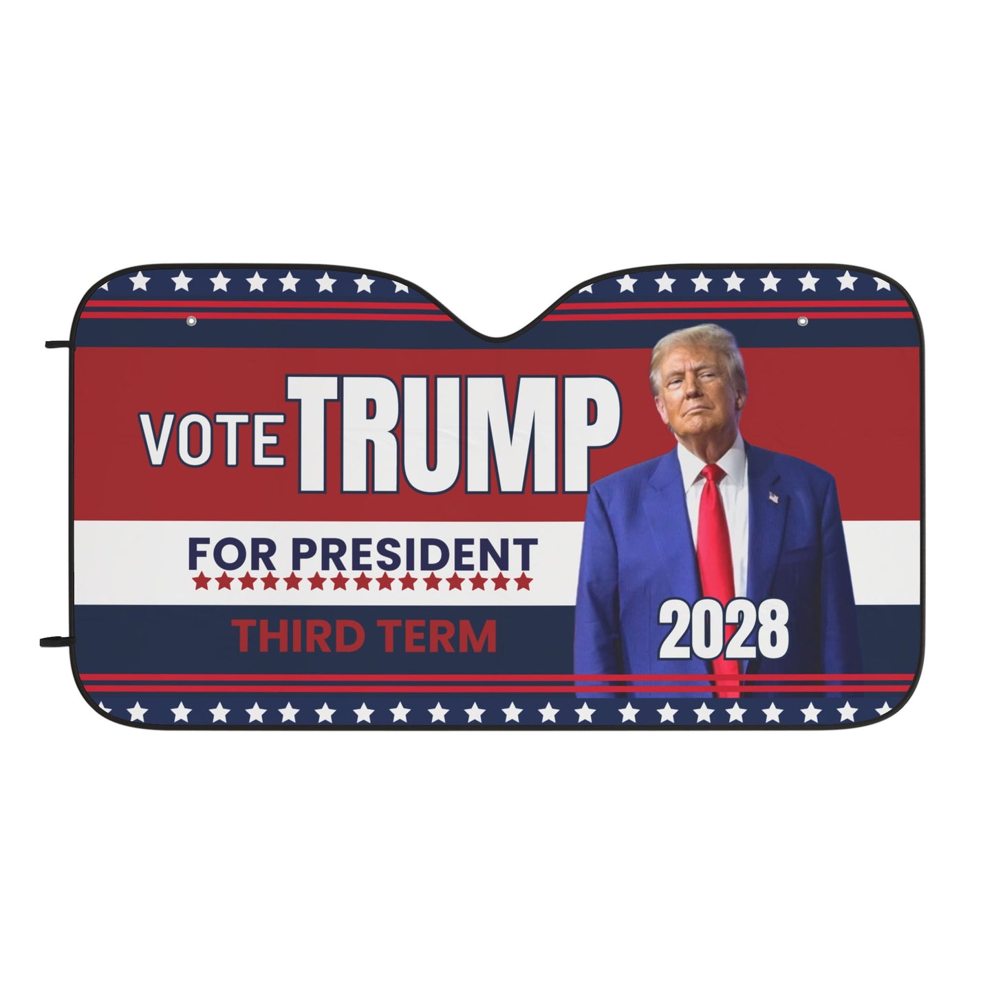 Vote Trump 2028 Car Sun Shades - Patriotic Auto Accessories for Supporters