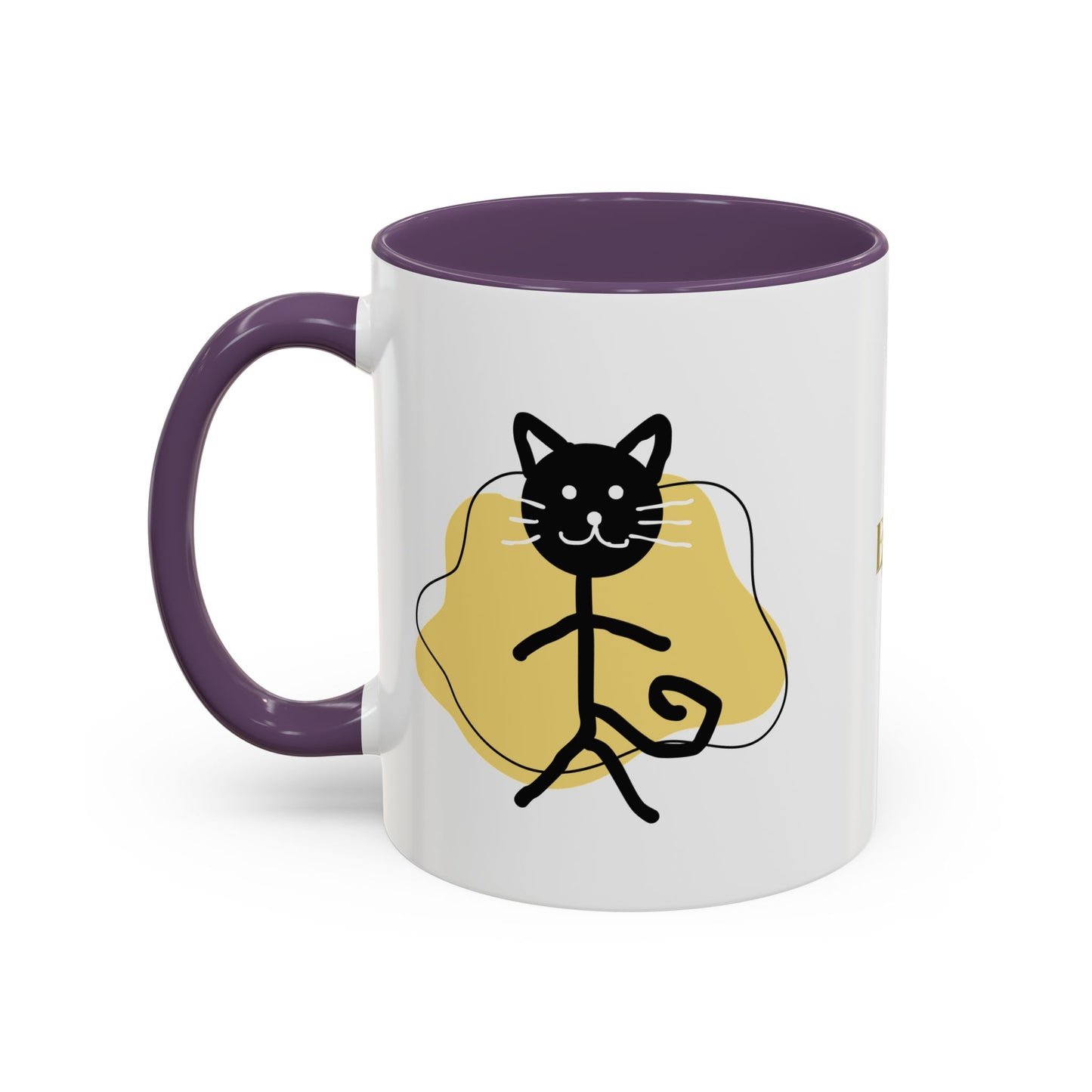 Playful Cat Accent Coffee Mug - 11oz & 15oz