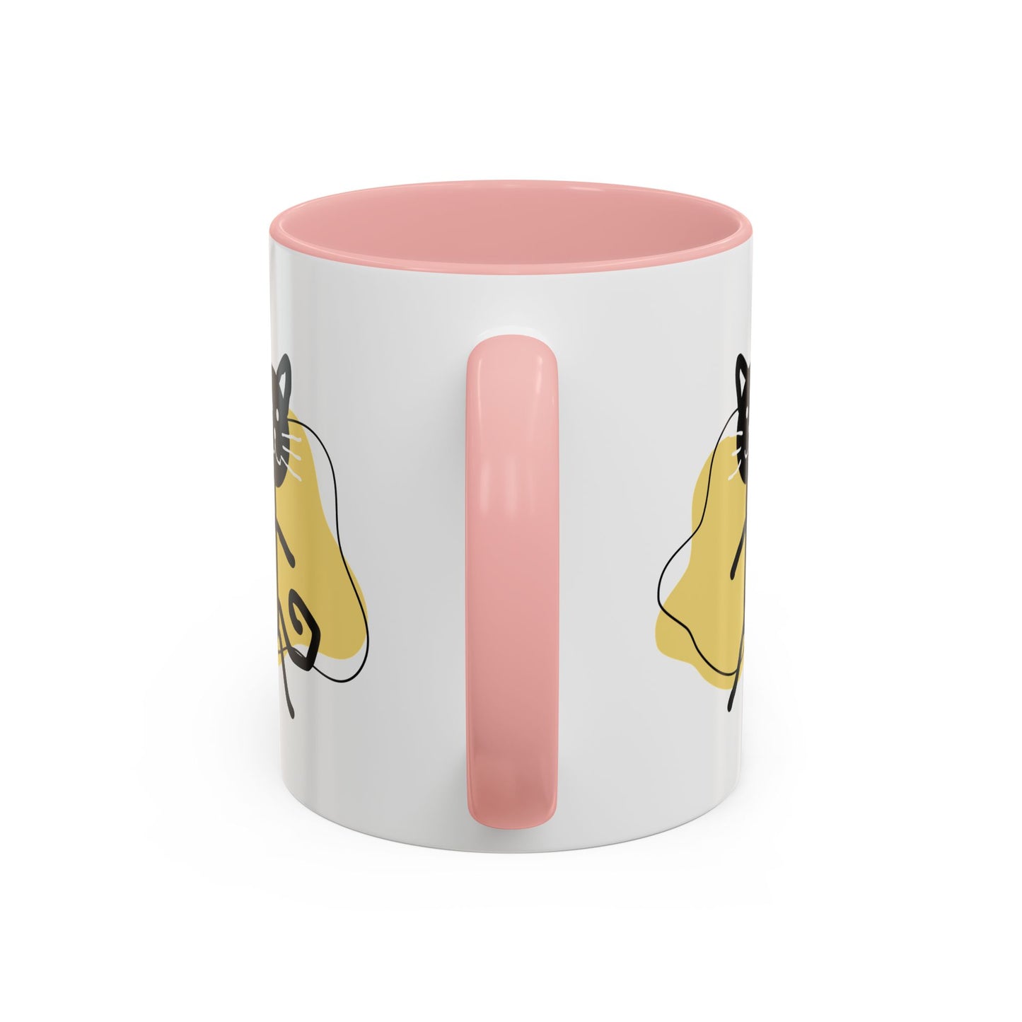 Playful Cat Accent Coffee Mug - 11oz & 15oz
