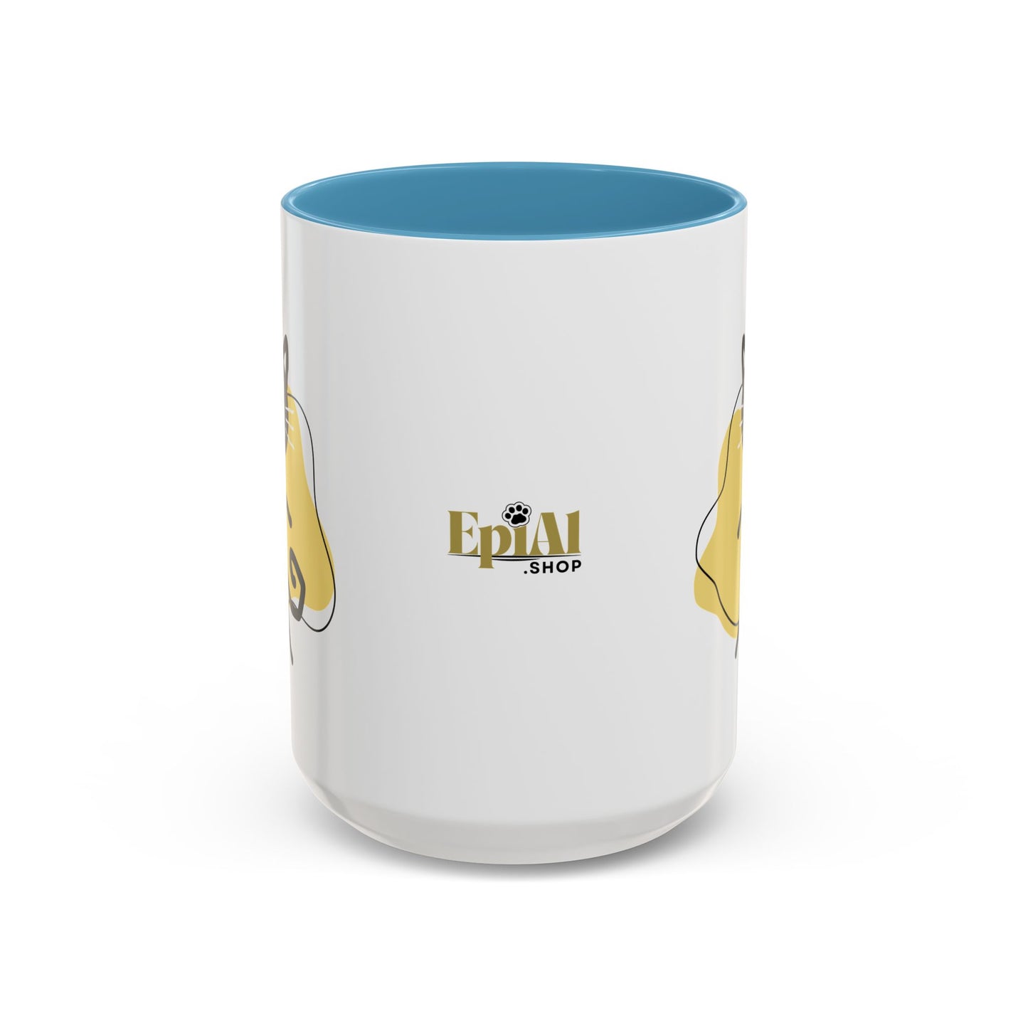Playful Cat Accent Coffee Mug - 11oz & 15oz