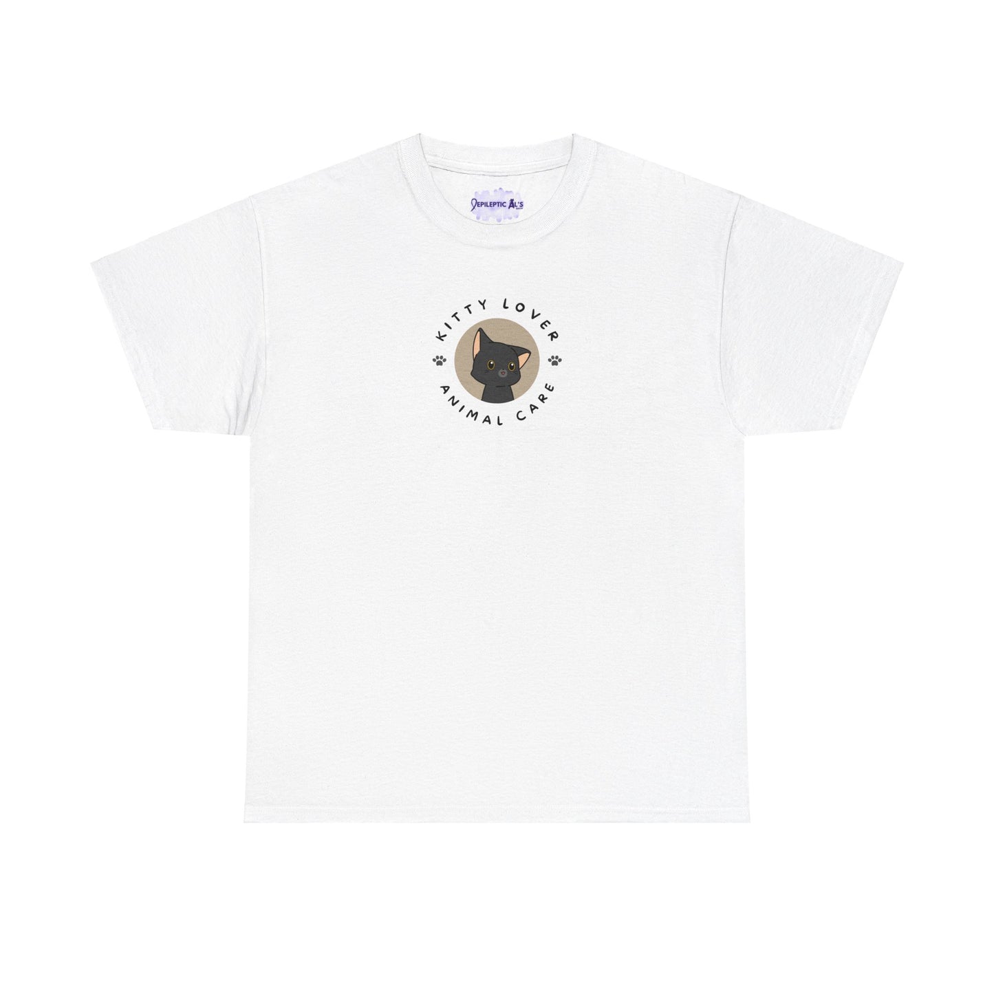 Kitty Lover Pet Care Unisex Heavy Cotton Tee - T - Shirt - Epileptic Al’s Shop