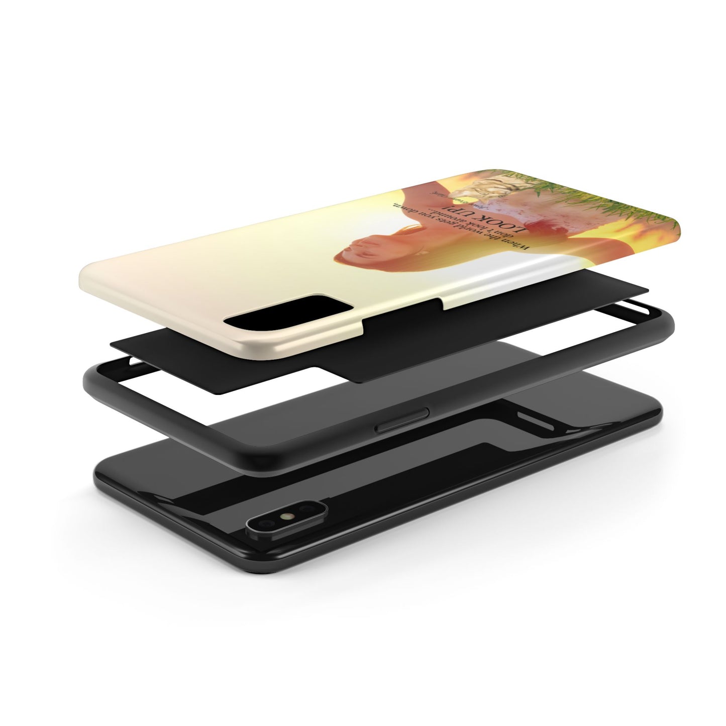 Don't Look Around - Look Up Tough Phone Cases