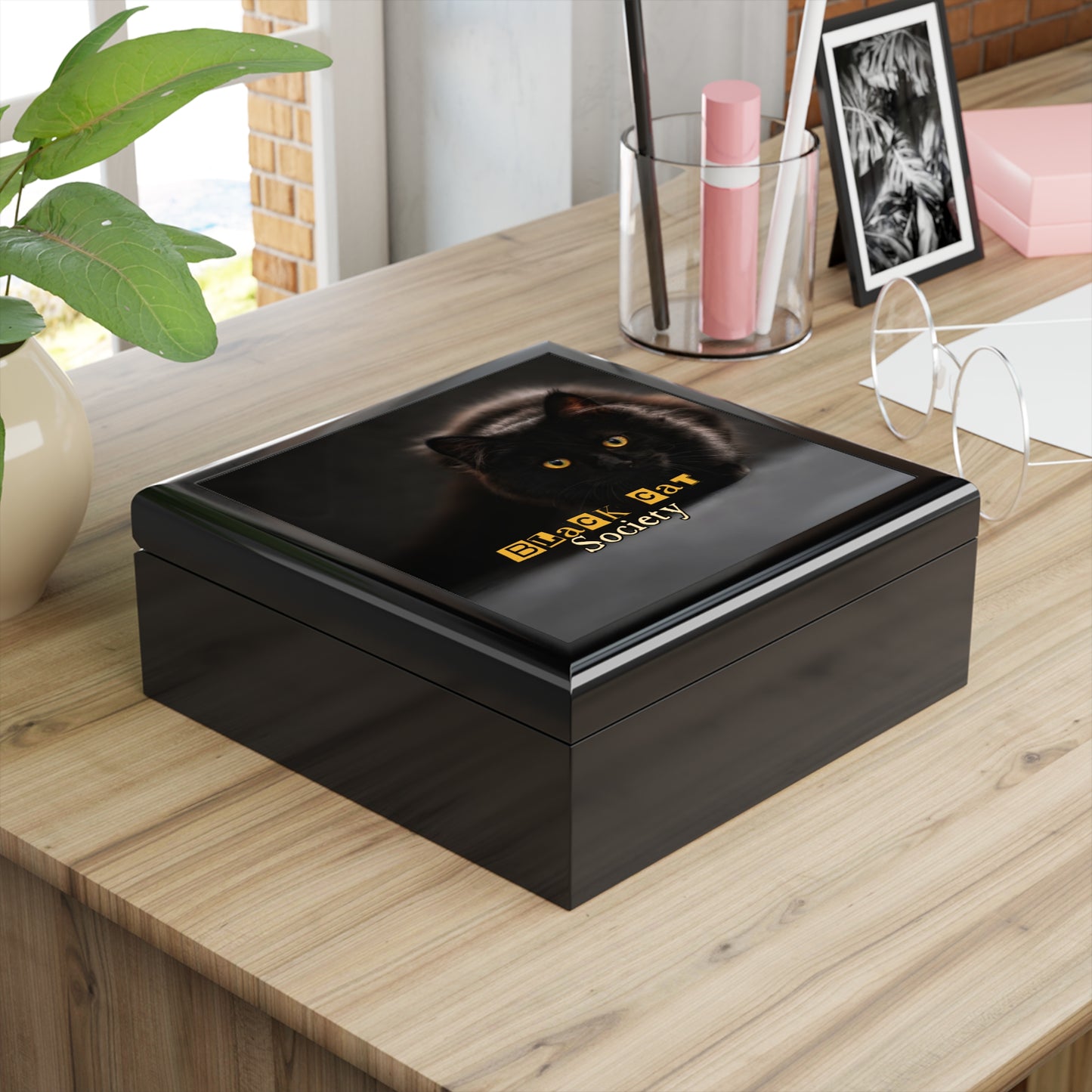 Black Cat Society Jewelry Box