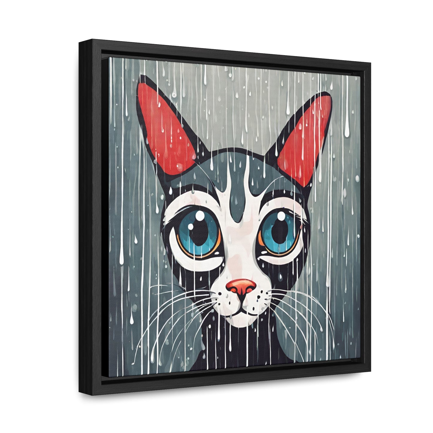 Blue Eyed Cat Gallery Canvas Wraps, Square Frame - Canvas - Epileptic Al’s Shop