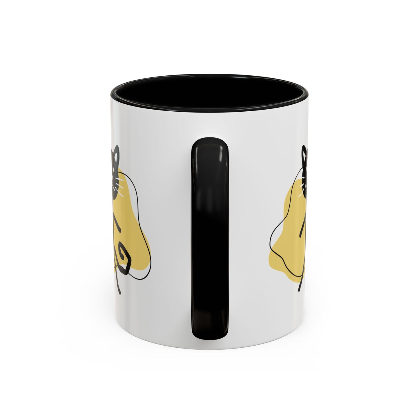 Playful Cat Accent Coffee Mug - 11oz & 15oz