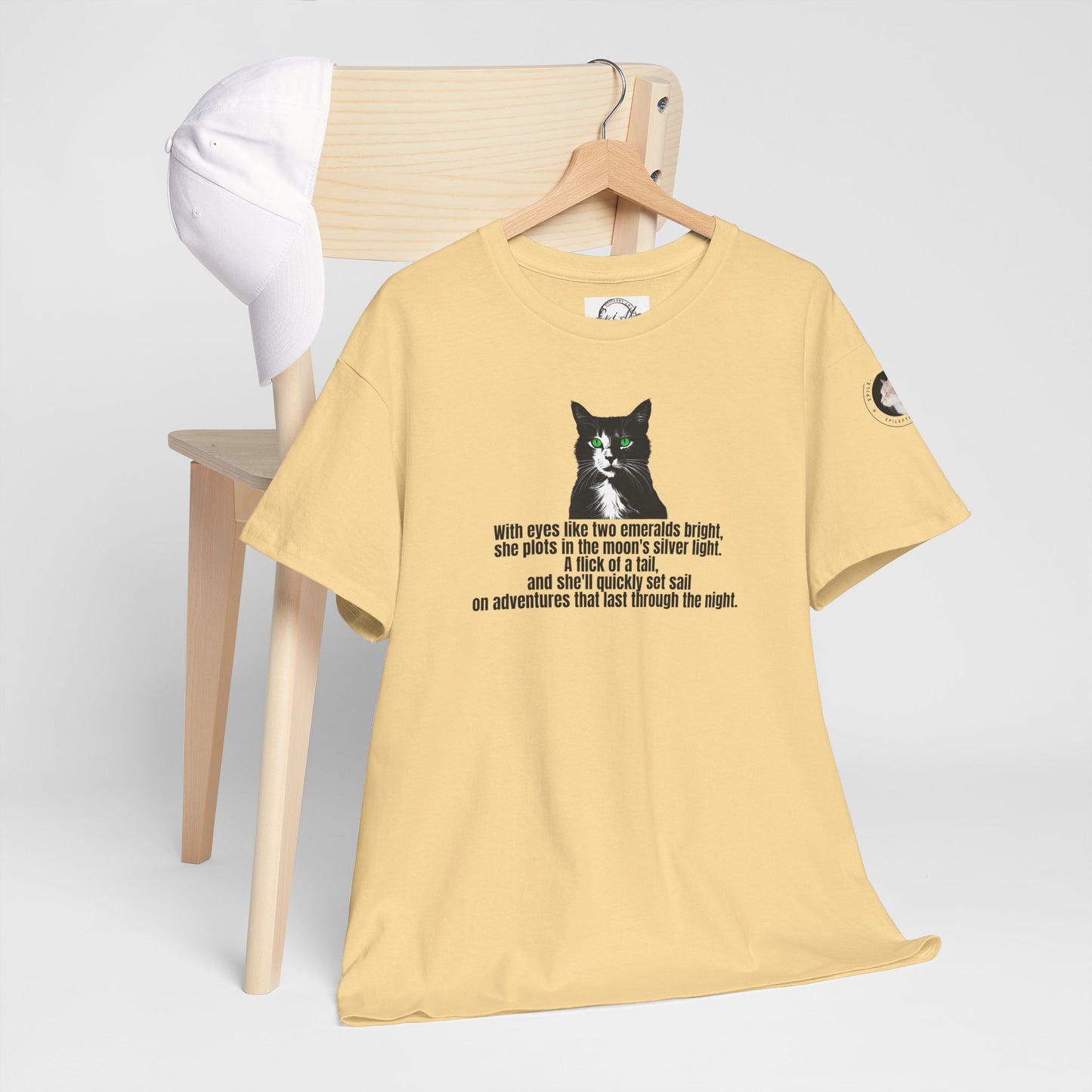 Emerald Eyed Mischief Unisex Heavy Cotton Tee