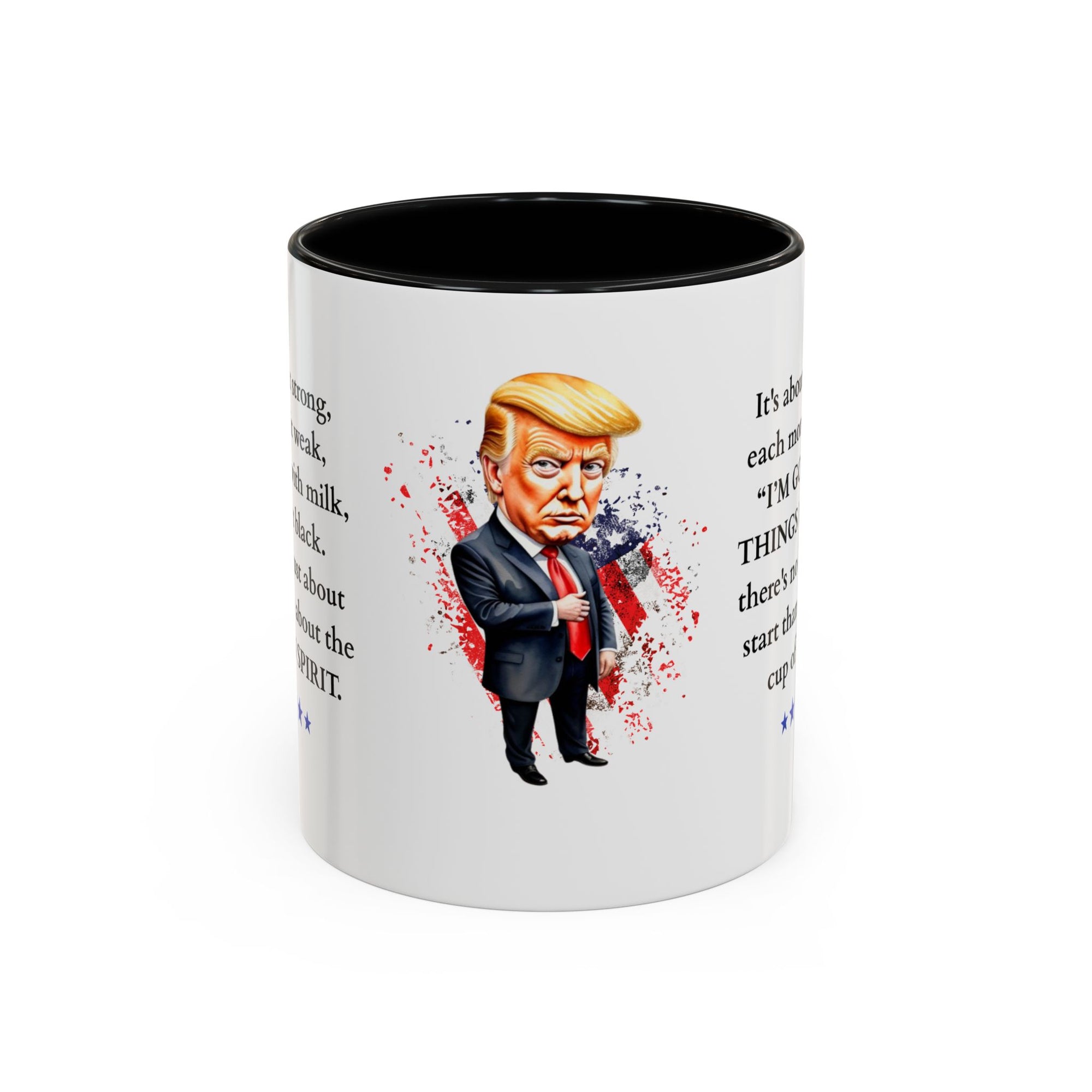 Donald Trump Motivational Coffee Mug: Mocha Inspiration