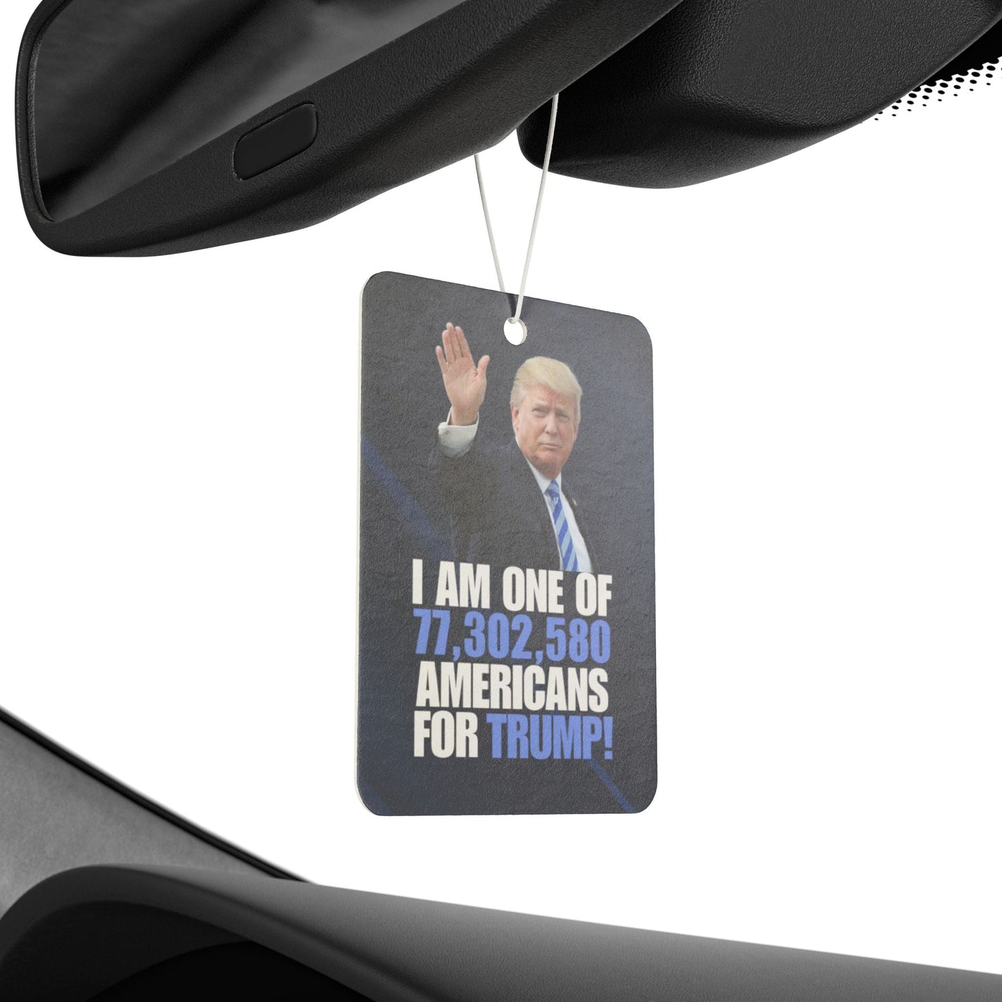 Political Car Air Freshener - Support Trump! Printify