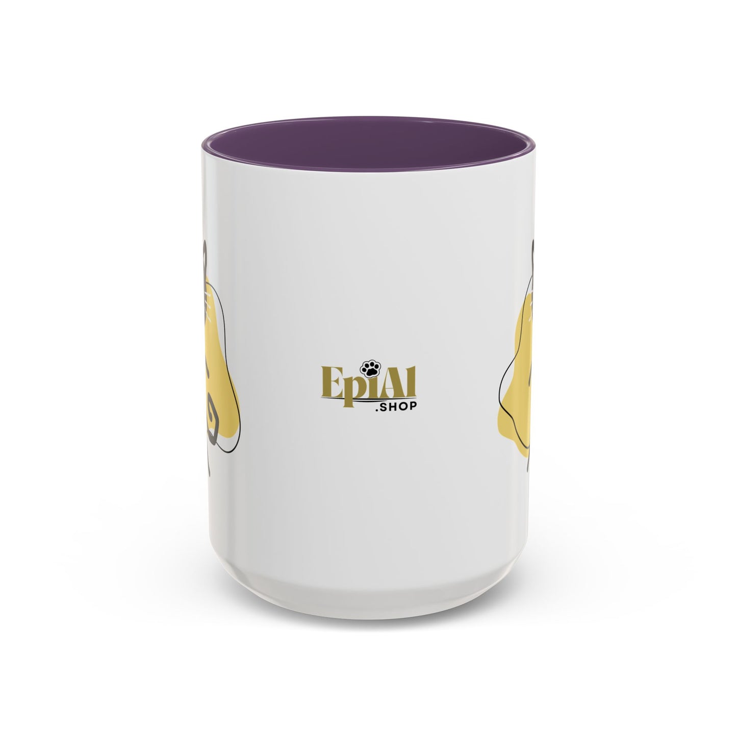 Playful Cat Accent Coffee Mug - 11oz & 15oz