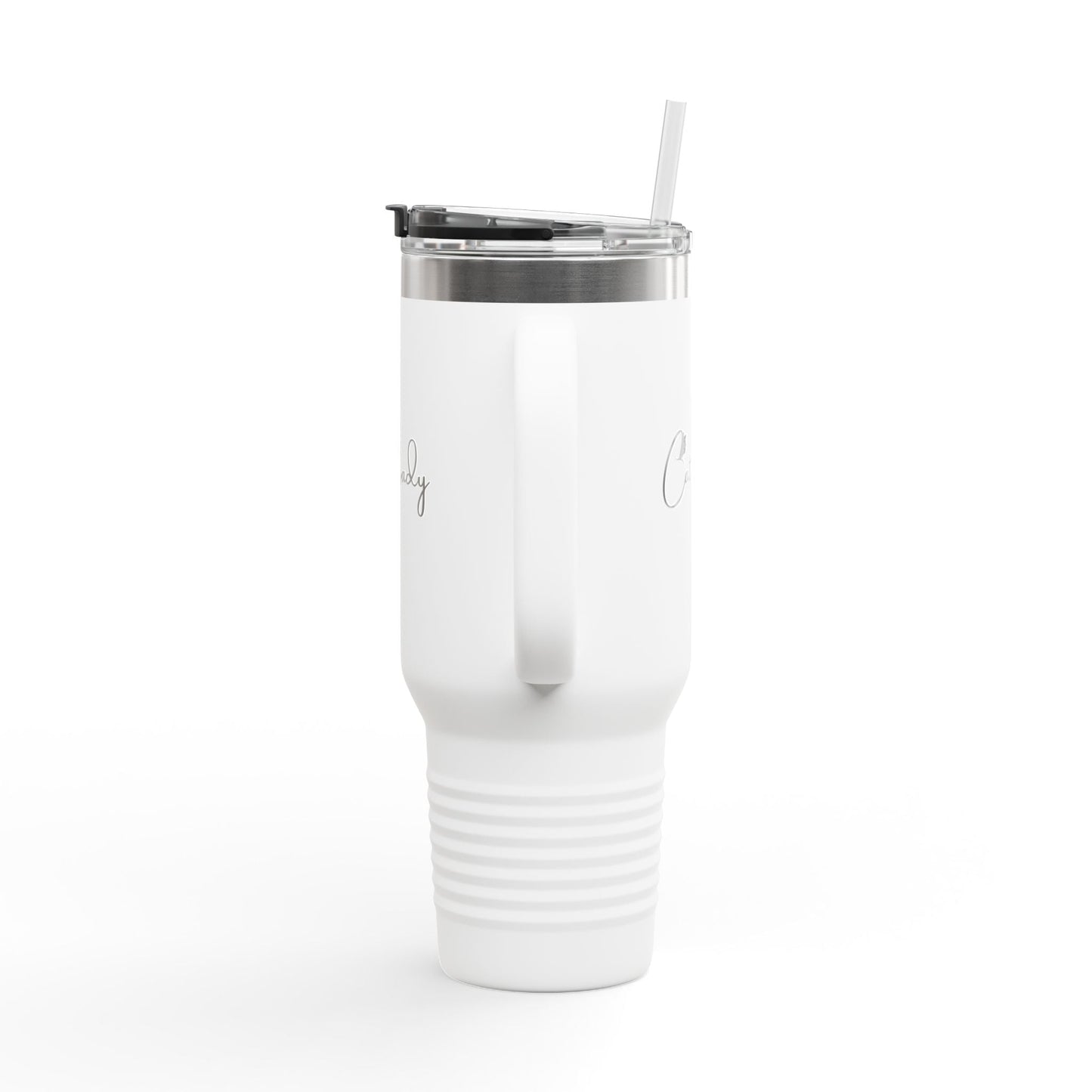 Cat Lady Insulated Travel Mug - 40oz Coffee Tumbler for Cat Lovers Printify
