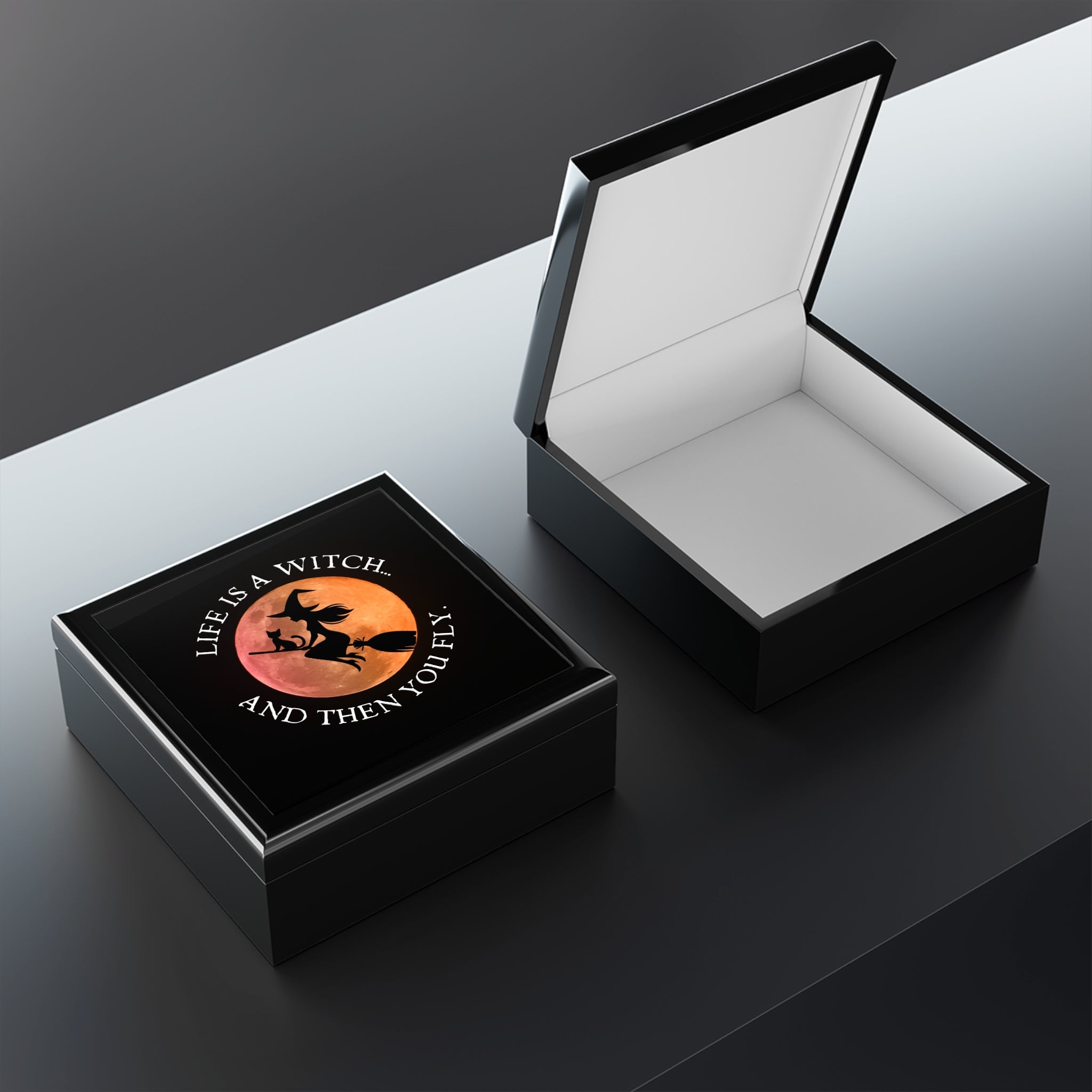 Photo depicting the Life's a Witch Jewelry Box from EpiAl's Shop.