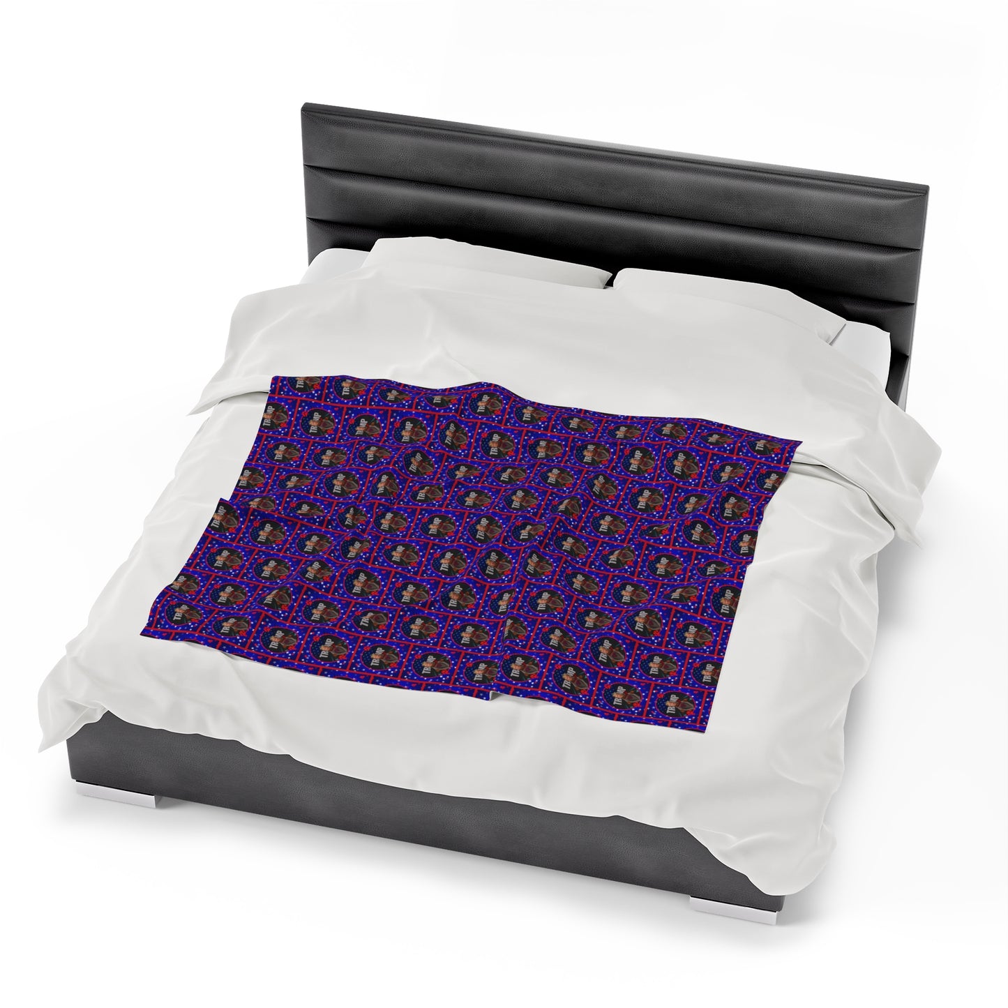 Stars & Trump 47 Velveteen Plush Blanket
