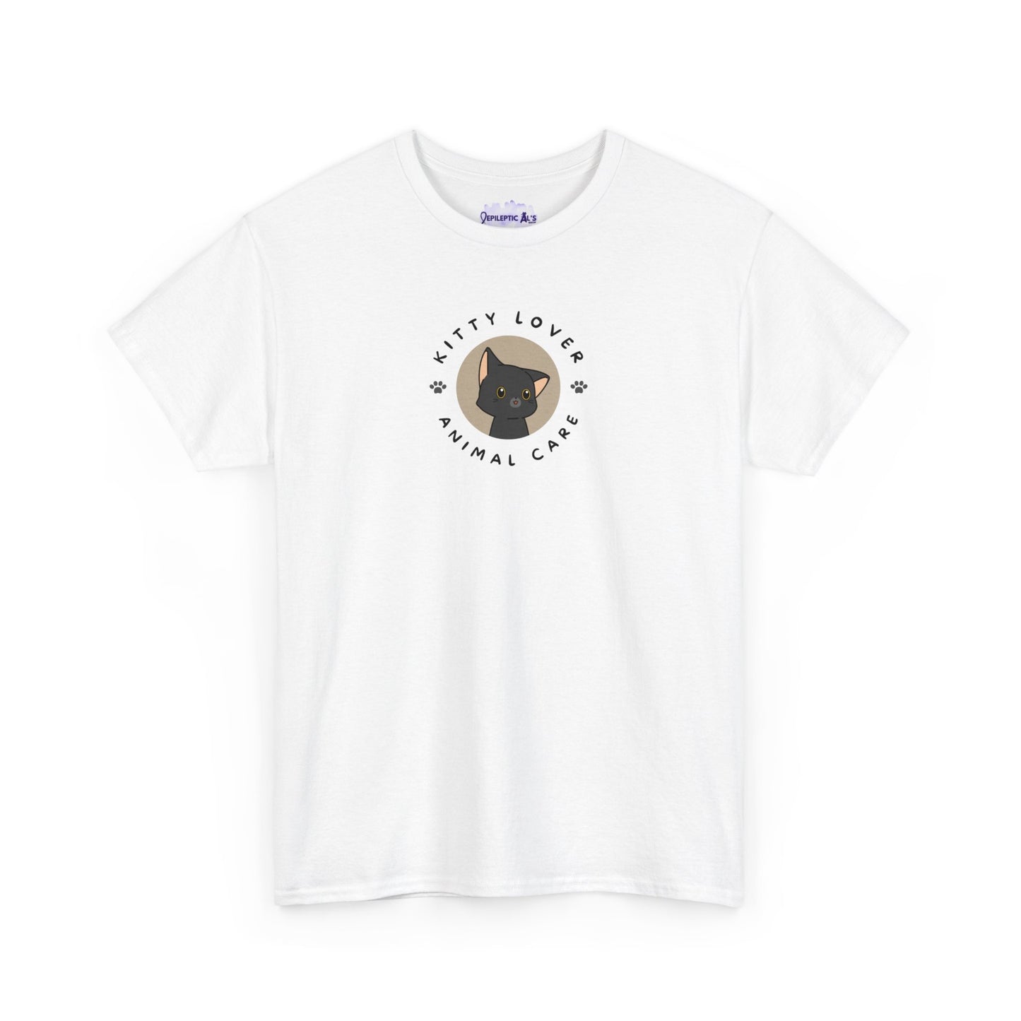 Kitty Lover Pet Care Unisex Heavy Cotton Tee - T - Shirt - Epileptic Al’s Shop