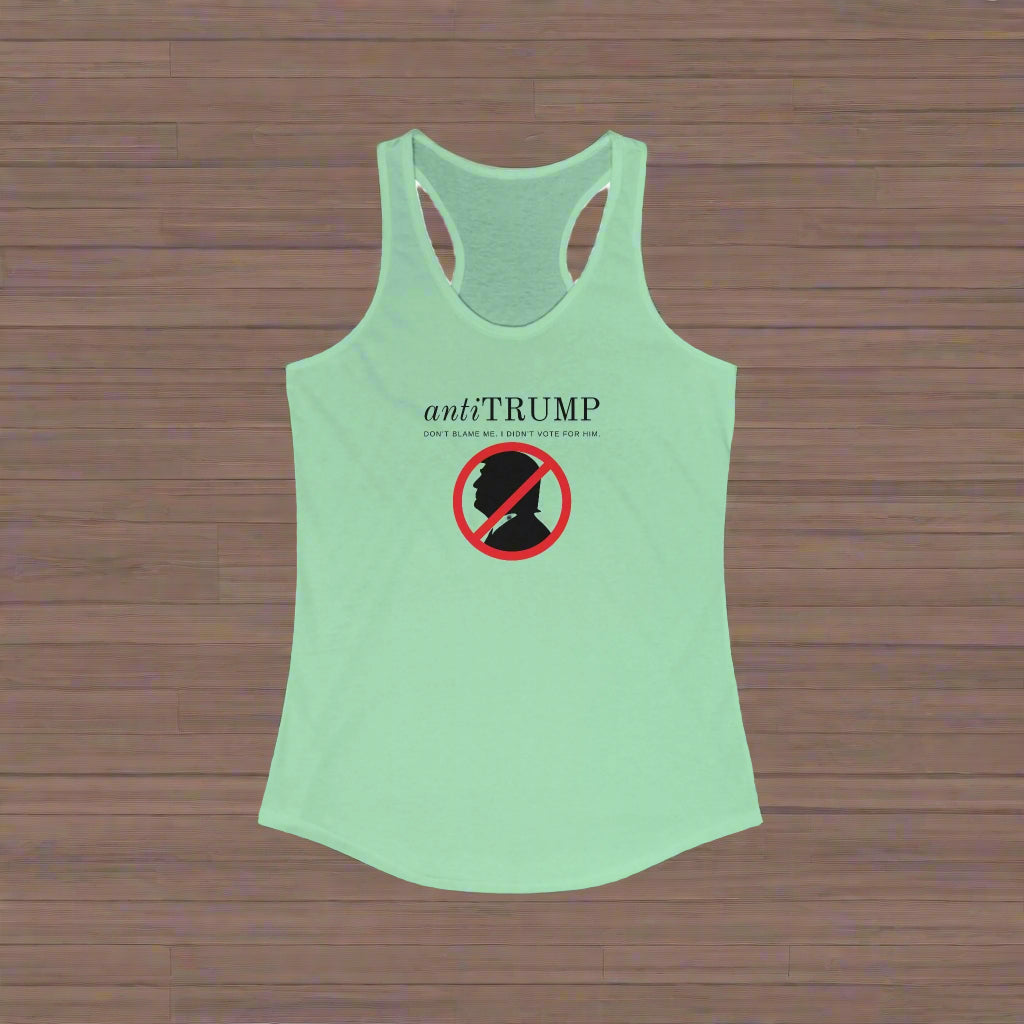 Anti-Trump Women's Racerback Tank - Political Statement Top Printify