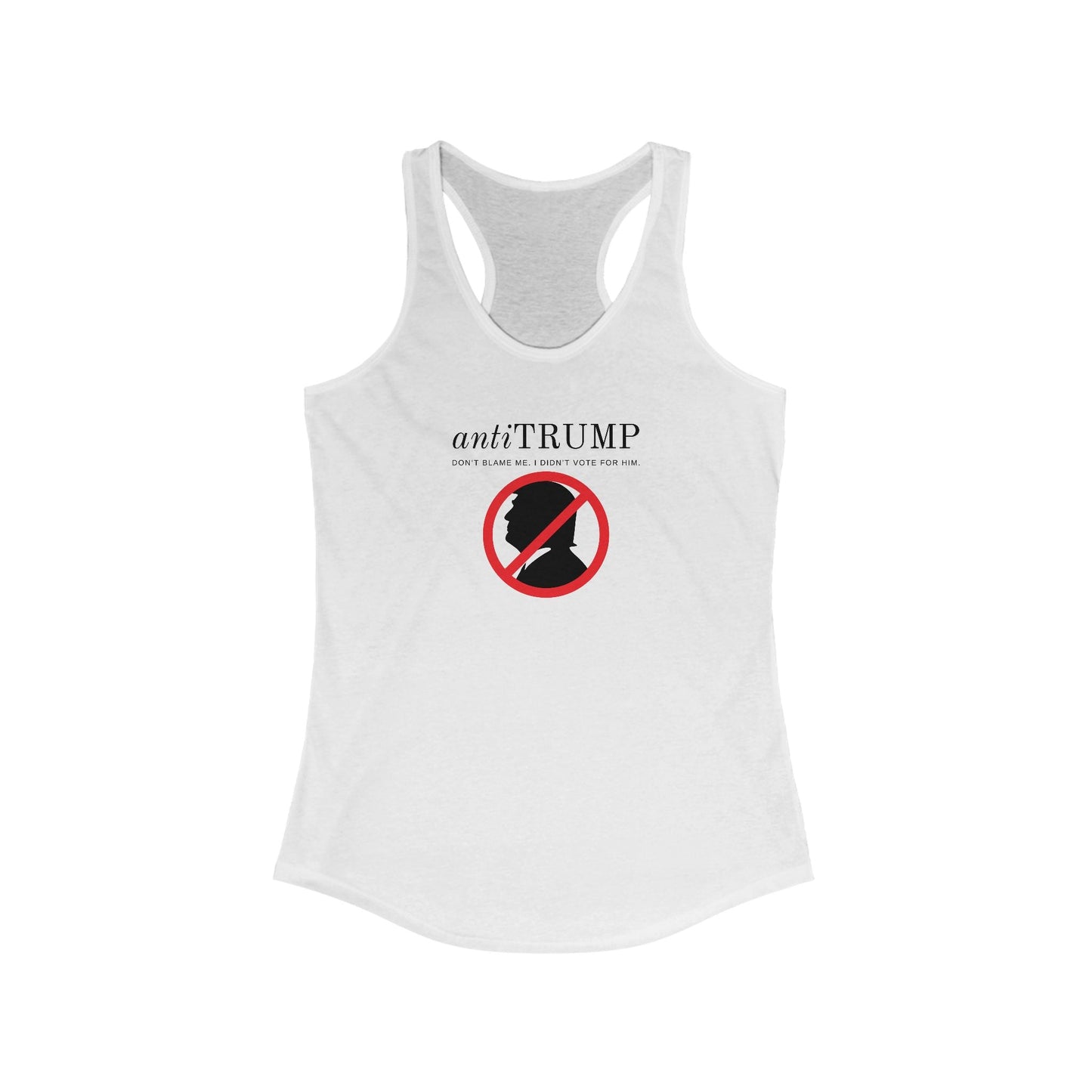 Anti-Trump Women's Racerback Tank - Political Statement Top Printify