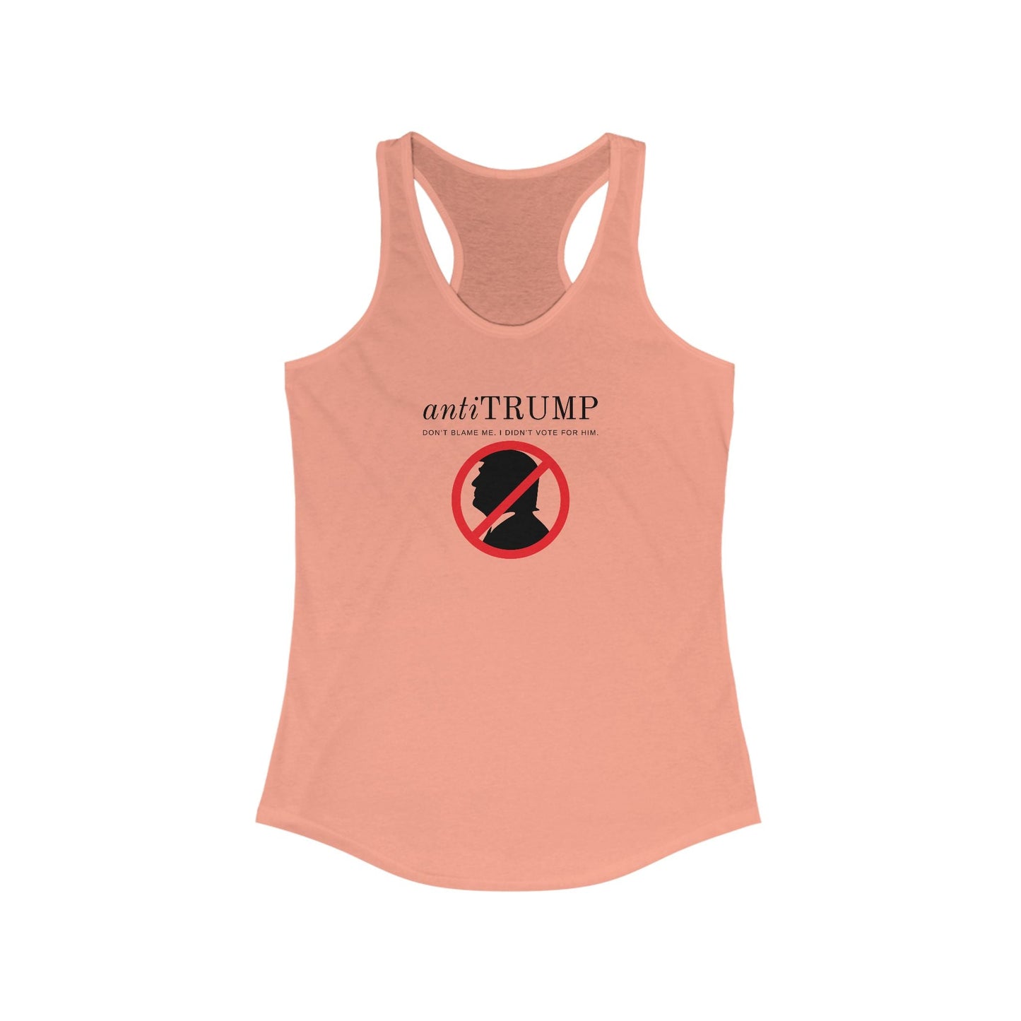Anti-Trump Women's Racerback Tank - Political Statement Top Printify