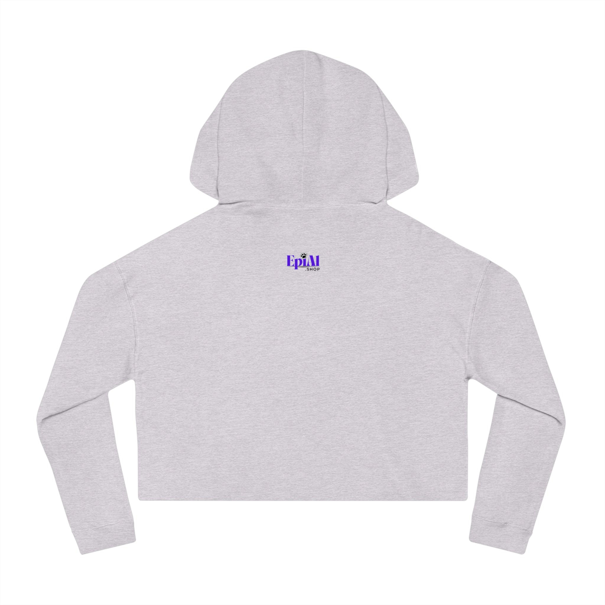 Photo depicting the Christmas Cat Lady Club Women’s Cropped Hooded Sweatshirt from EpiAl's Shop.