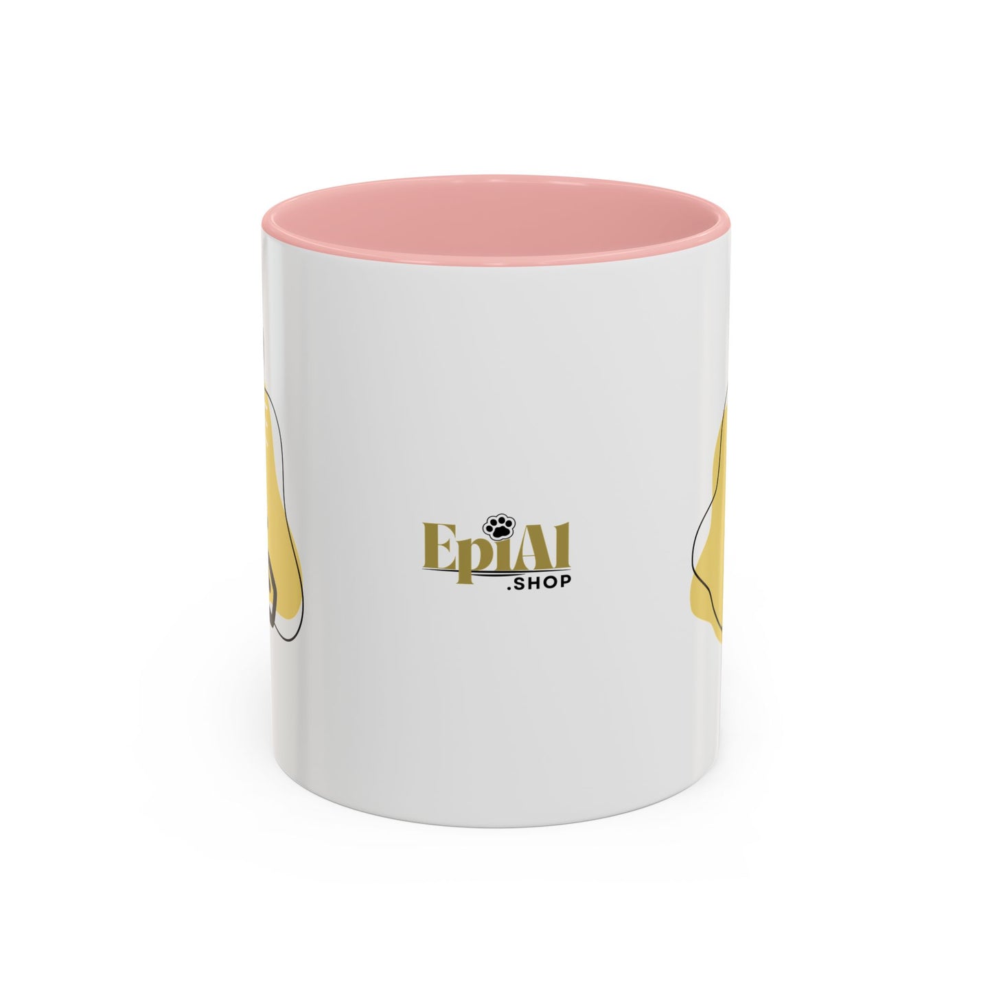 Playful Cat Accent Coffee Mug - 11oz & 15oz