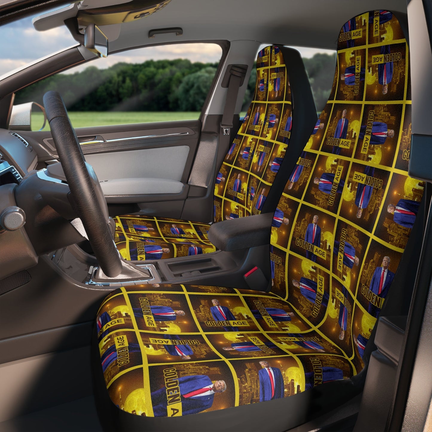 Trump's Golden Age Car Seat Covers Printify