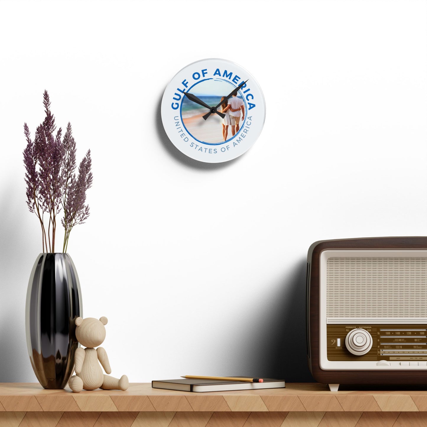 Gulf of America USA Acrylic Wall Clock