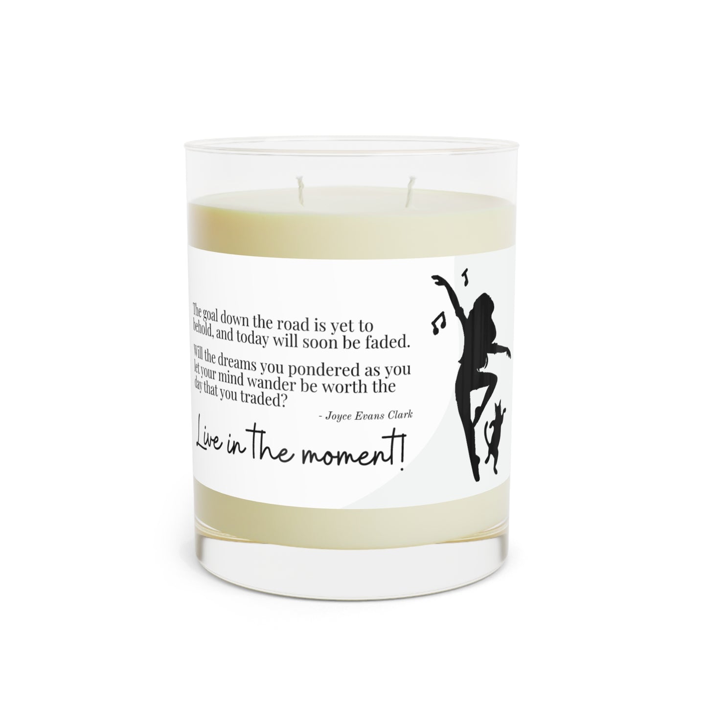 Live in the Moment Scented Candle - Full Glass, 11oz