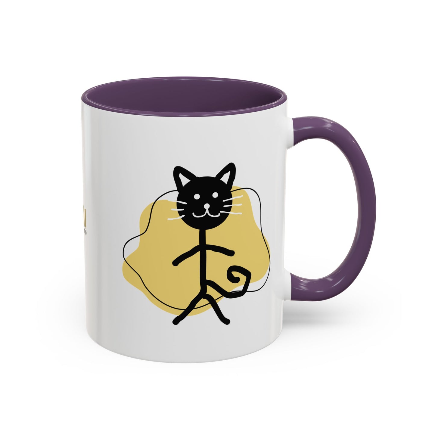 Playful Cat Accent Coffee Mug - 11oz & 15oz