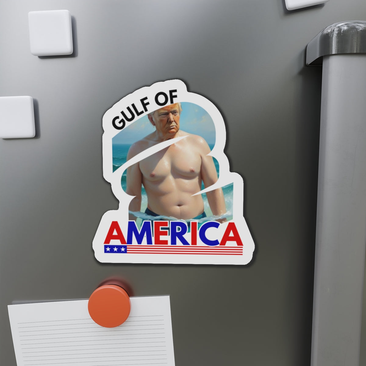 Gulf of America Die-Cut Magnet - Fun Political Humor Printify