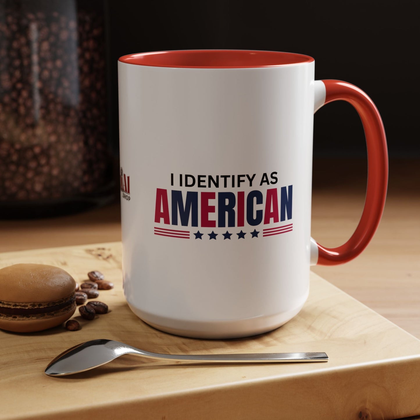 I Identify as American Accent Coffee Mug - 11 oz & 15 oz Printify