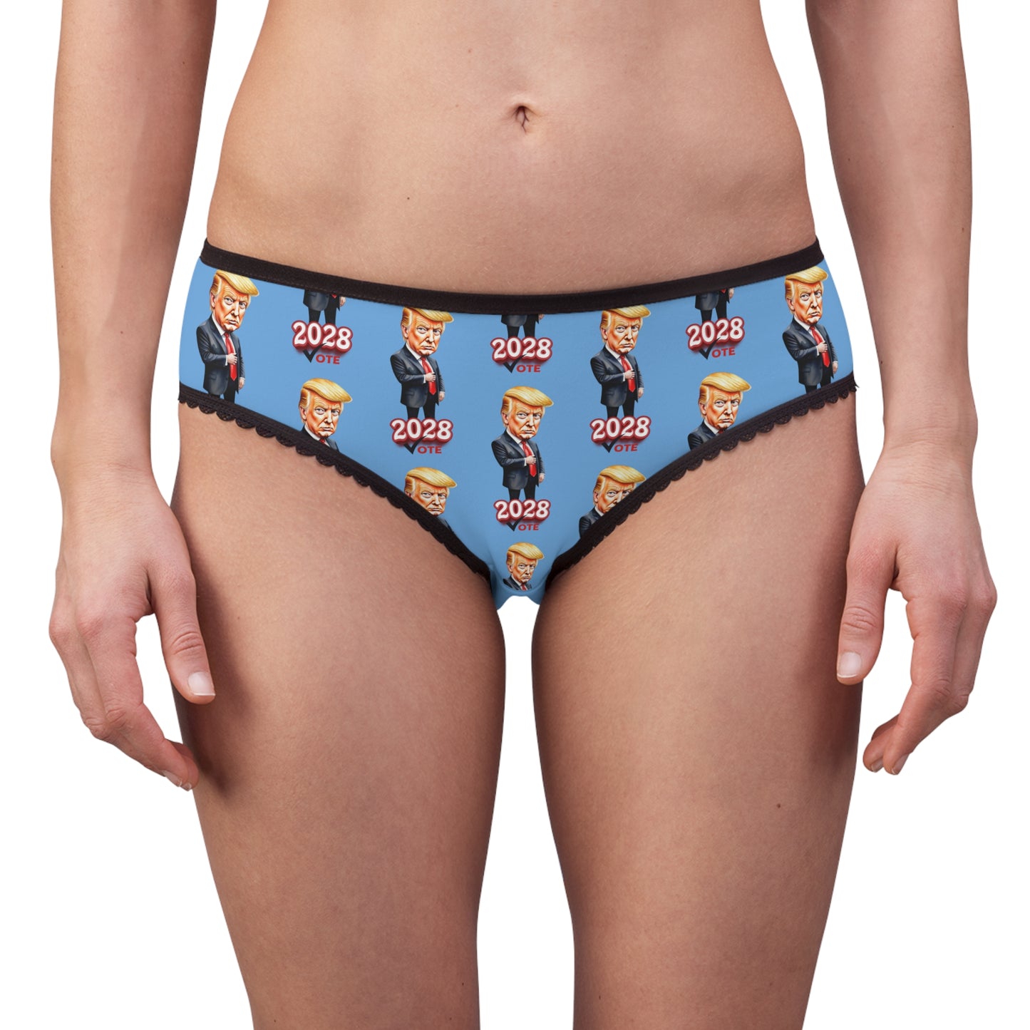 2028 Vote Women's Briefs - Fun Political Underwear with Cartoon Design