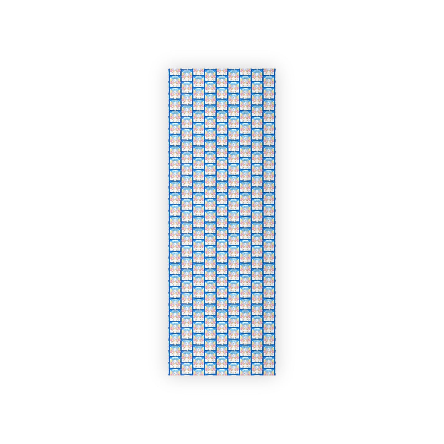 Little Boy Kitty Birthday Gift Wrapping Paper Rolls, 1pc