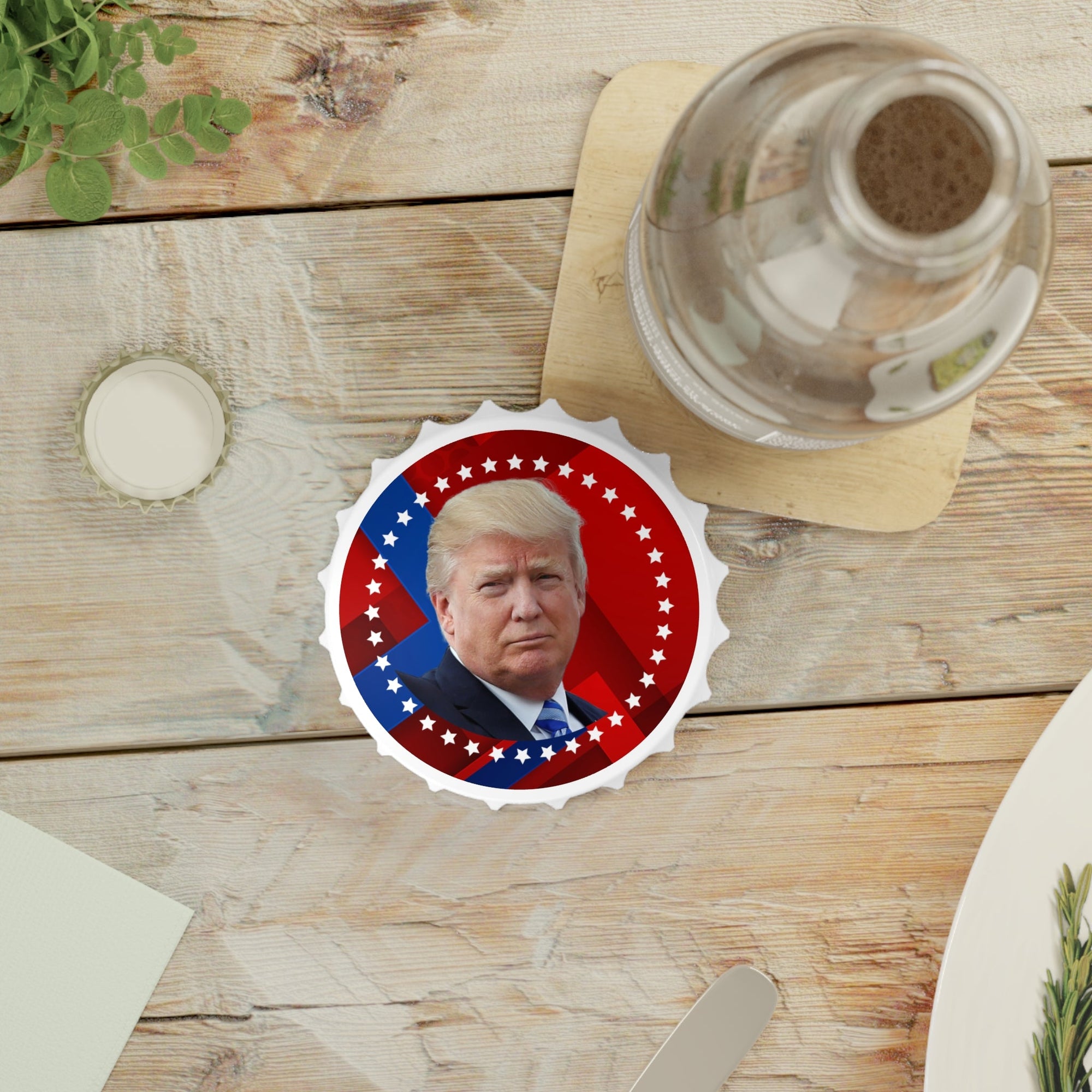 Trump Lover Magnetic Bottle Opener Printify
