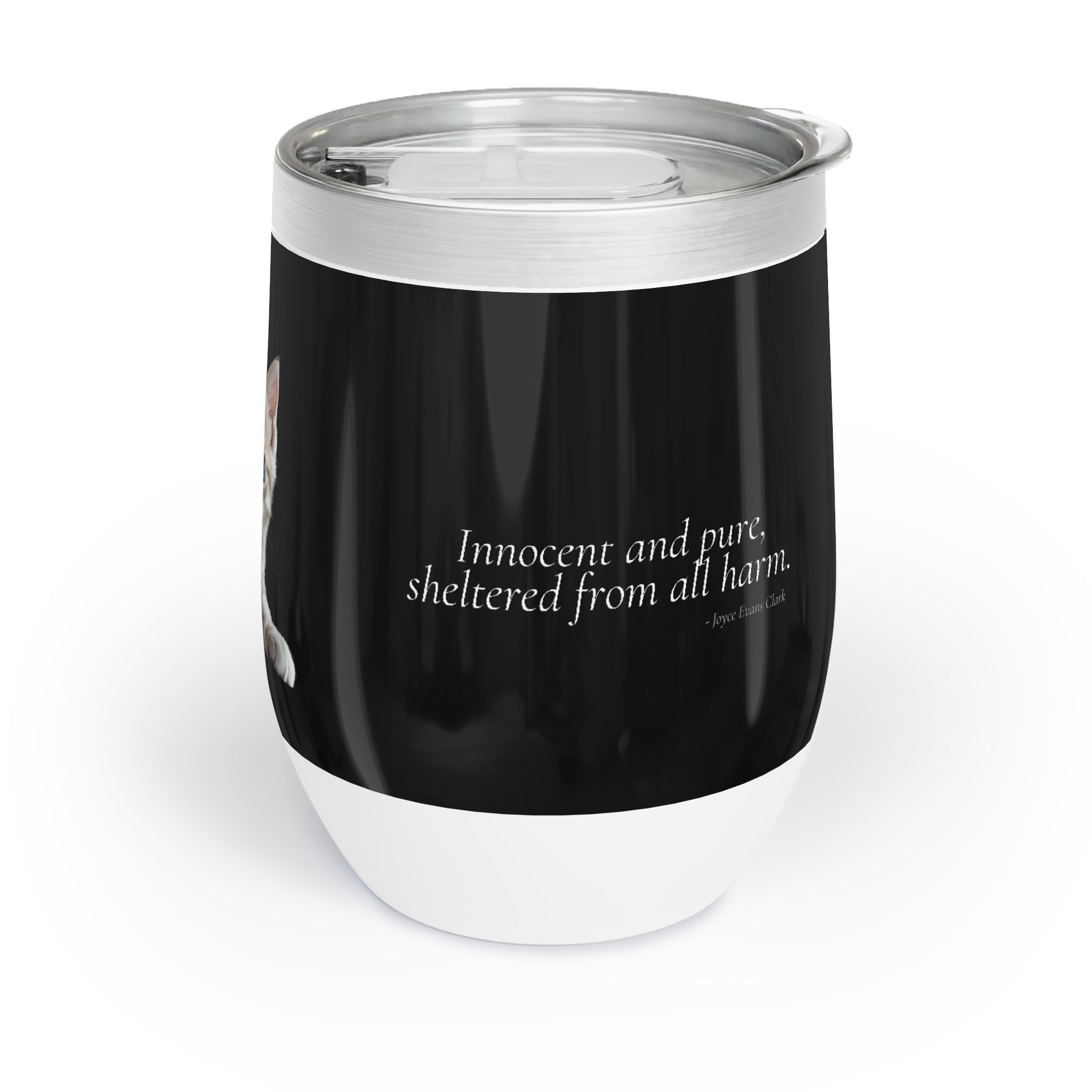 Photo depicting the A Little One is Born Chill Wine Tumbler from EpiAl's Shop.