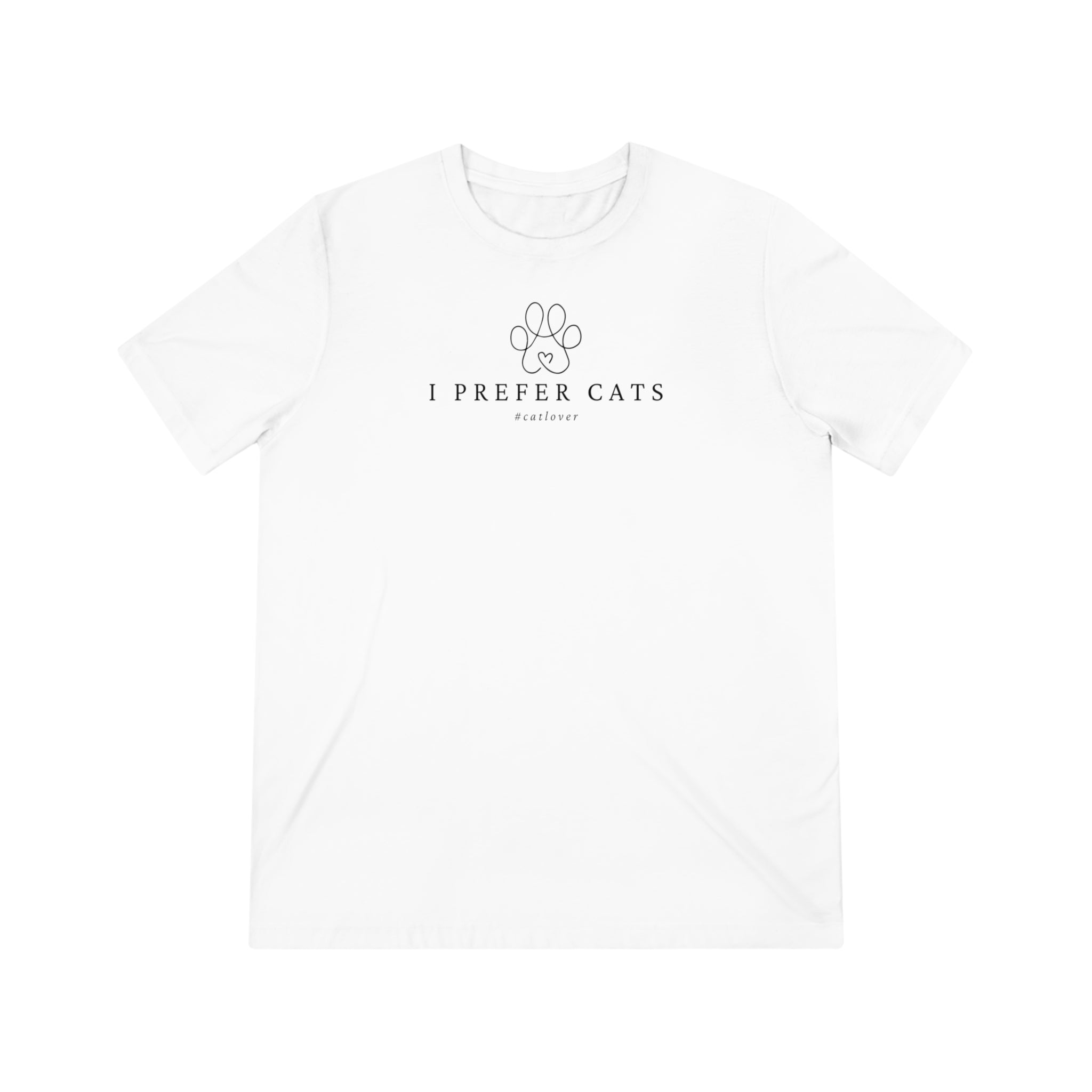 I Prefer Cats Unisex Triblend Tee - EpiAl's Shop