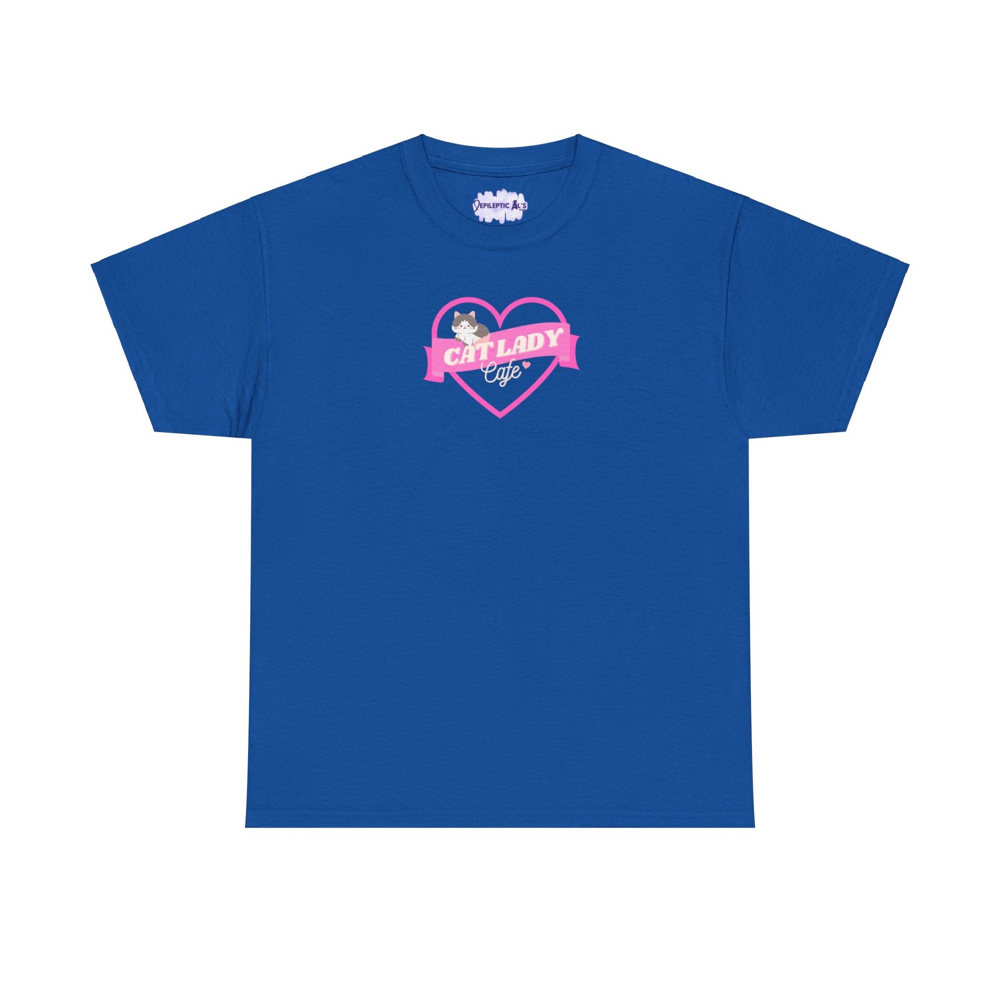 Cat Lady Cafe Unisex Heavy Cotton Tee - EpiAl's Shop