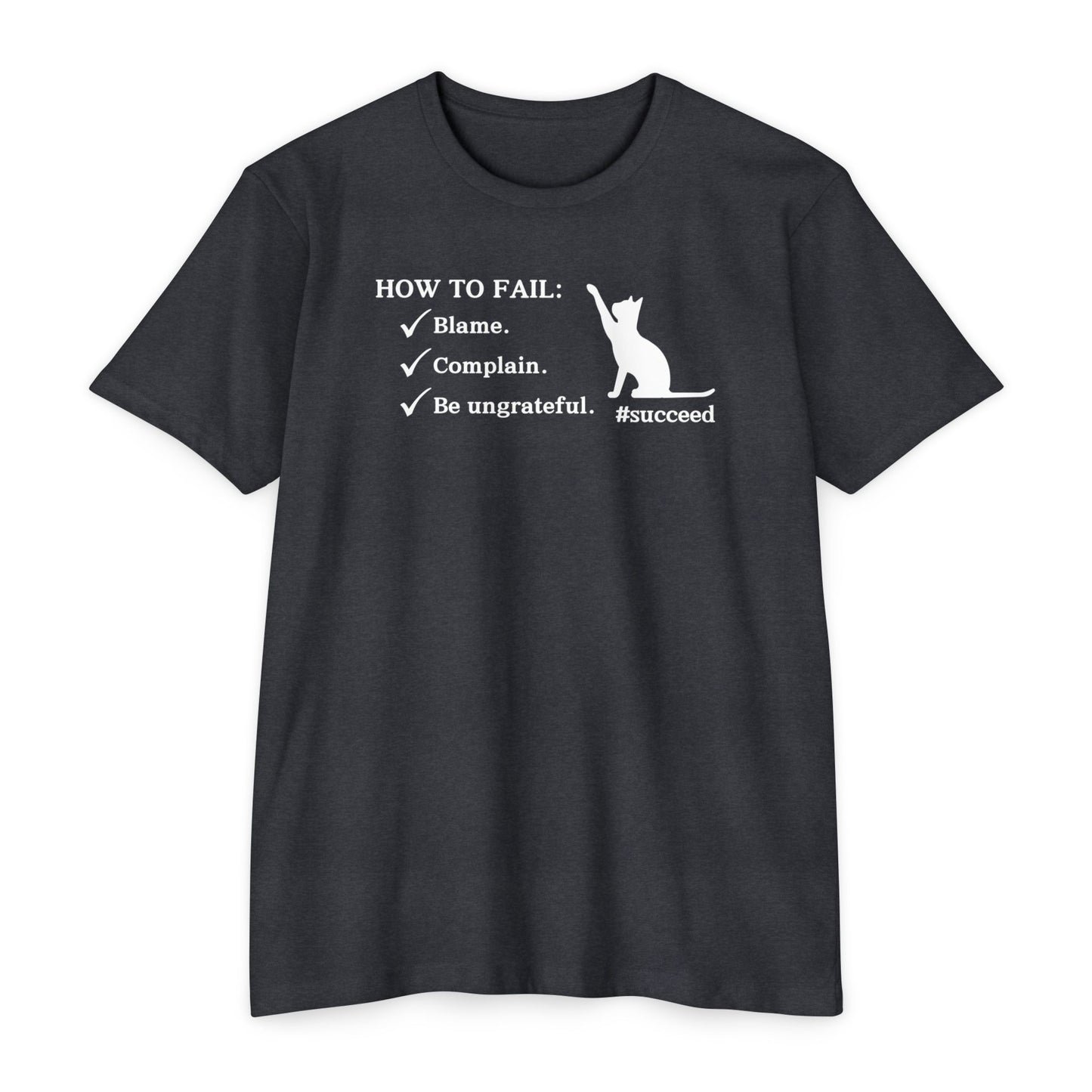 How to Fail Unisex CVC Jersey T - shirt - T - Shirt - Epileptic Al’s Shop