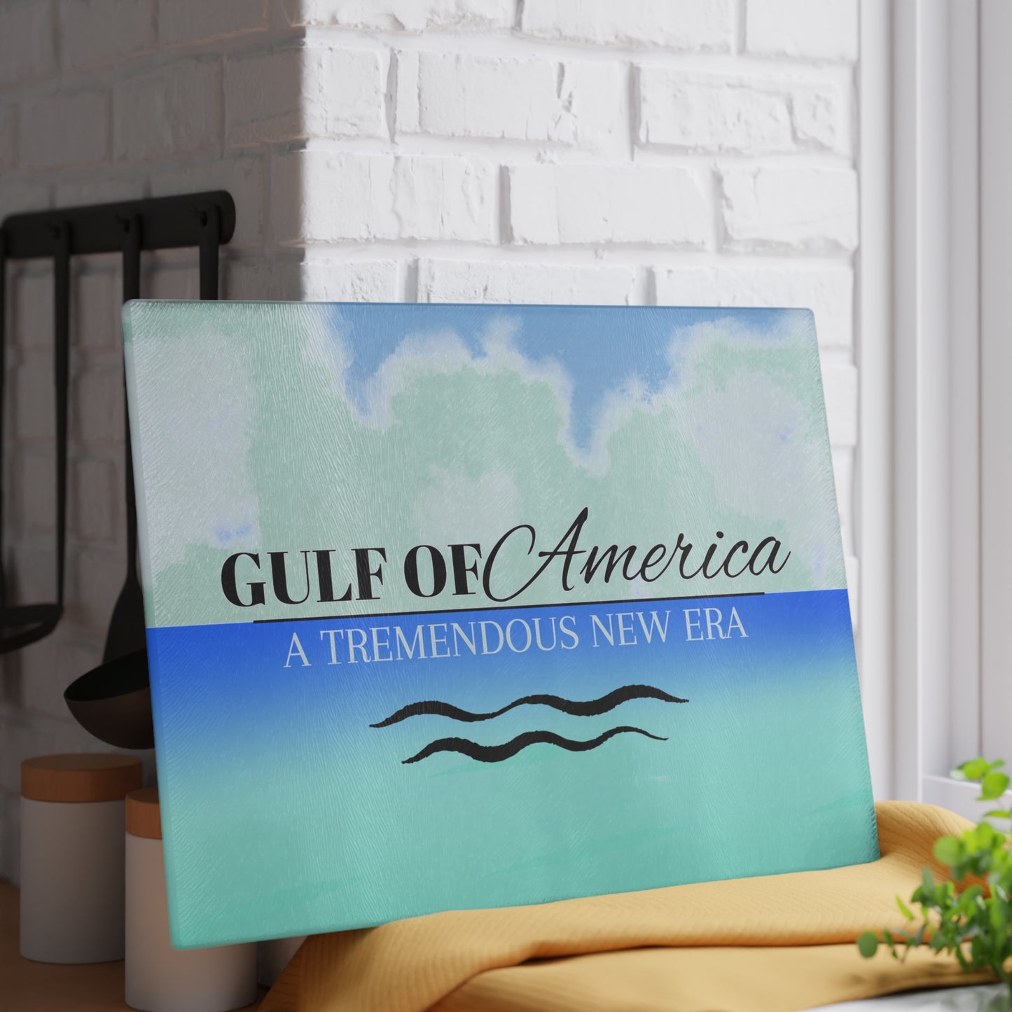 Gulf of America Tremendous New Age Glass Cutting Board