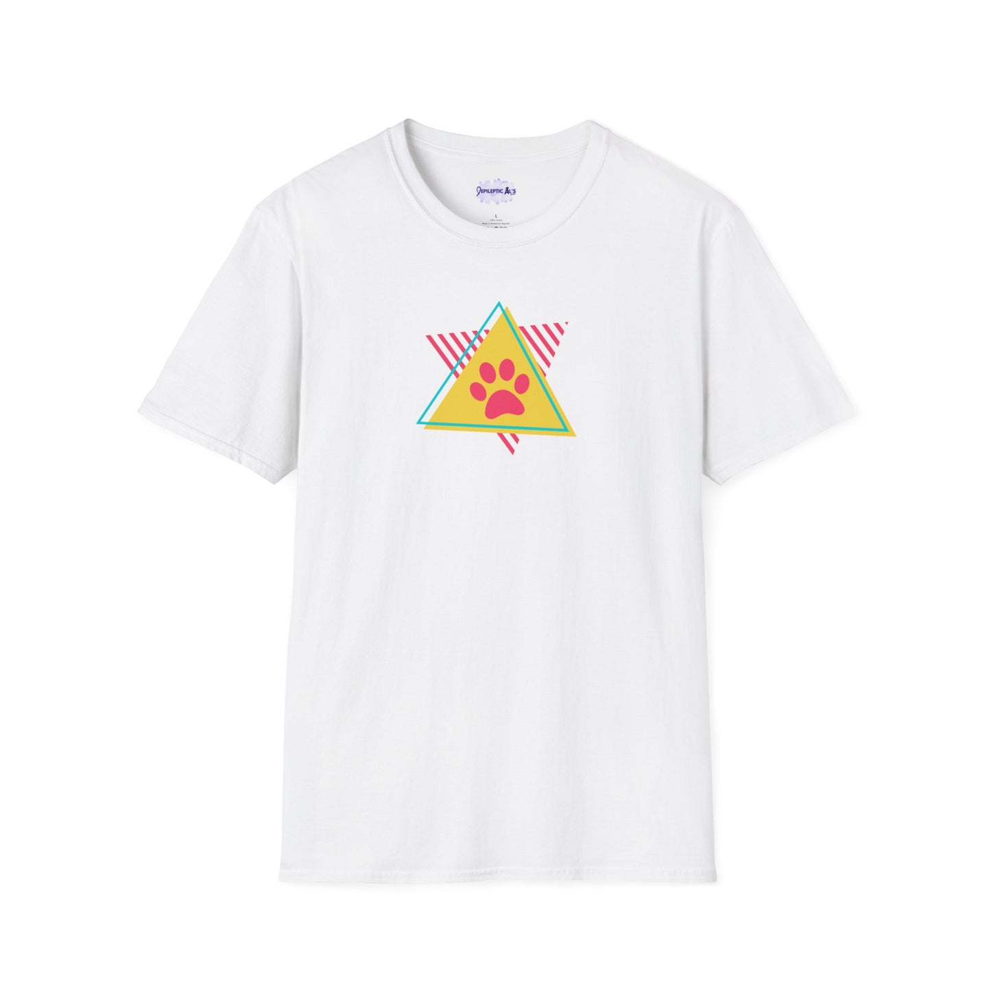90s Paw Unisex Softstyle T - Shirt - T - Shirt - Epileptic Al’s Shop