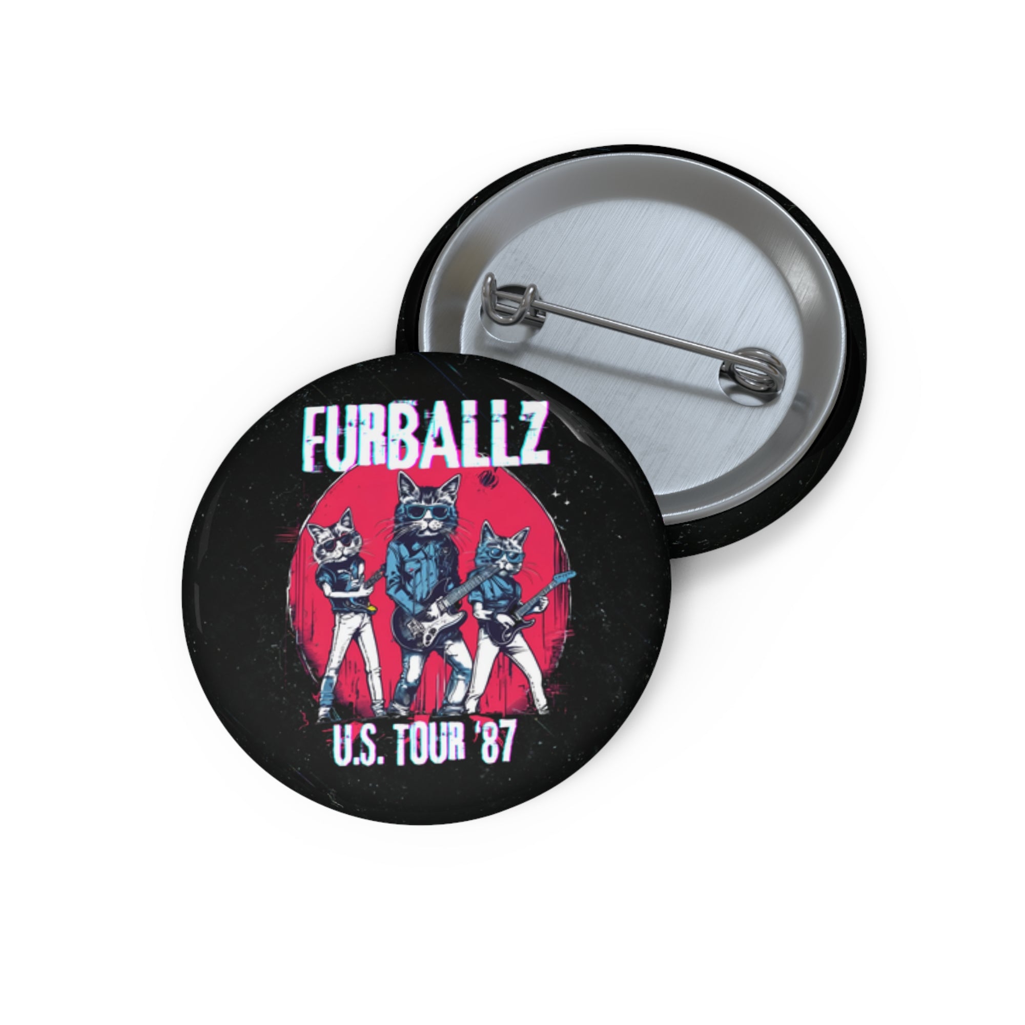 Furballz U.S. Tour '87 Pin Button