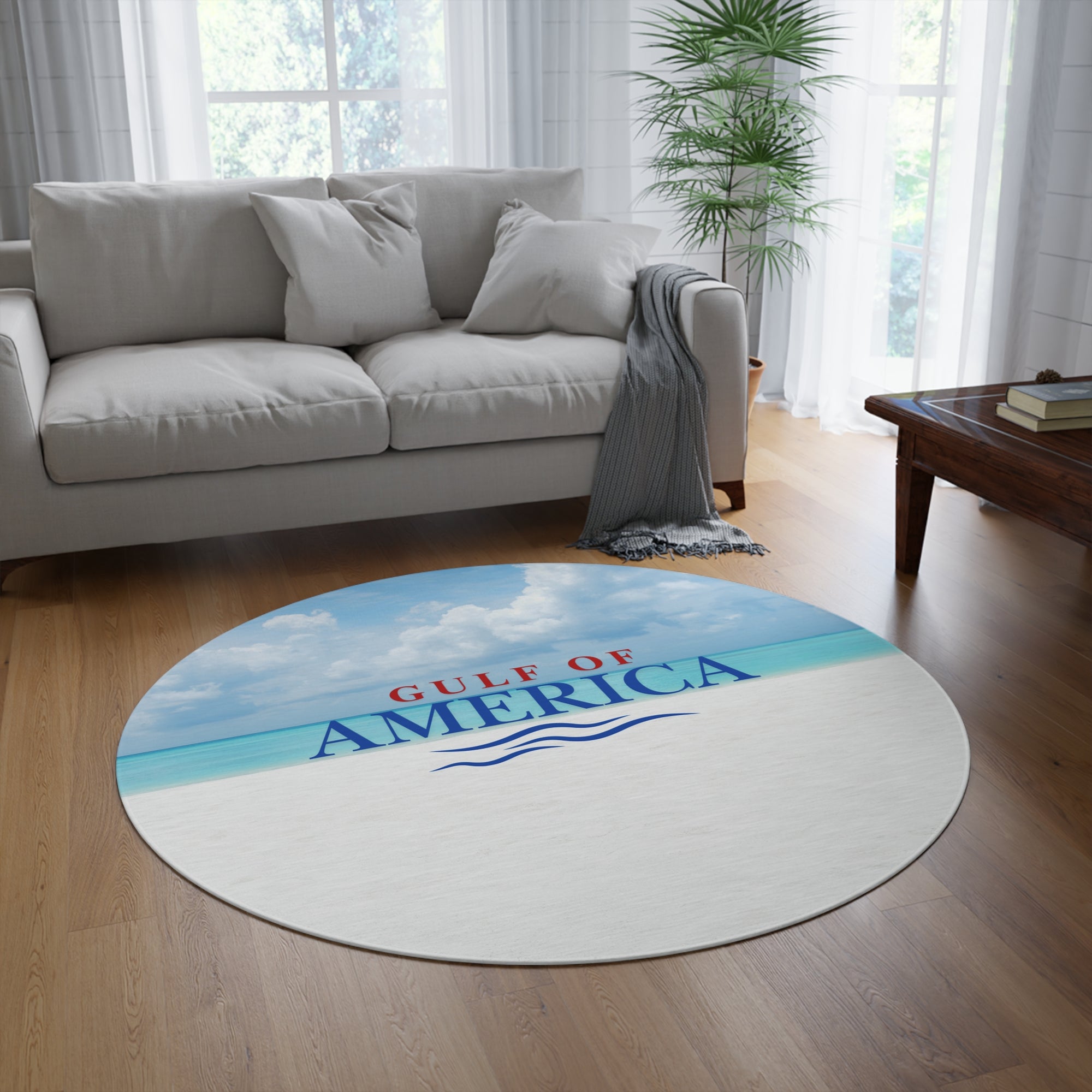 American Gulf Round Rug
