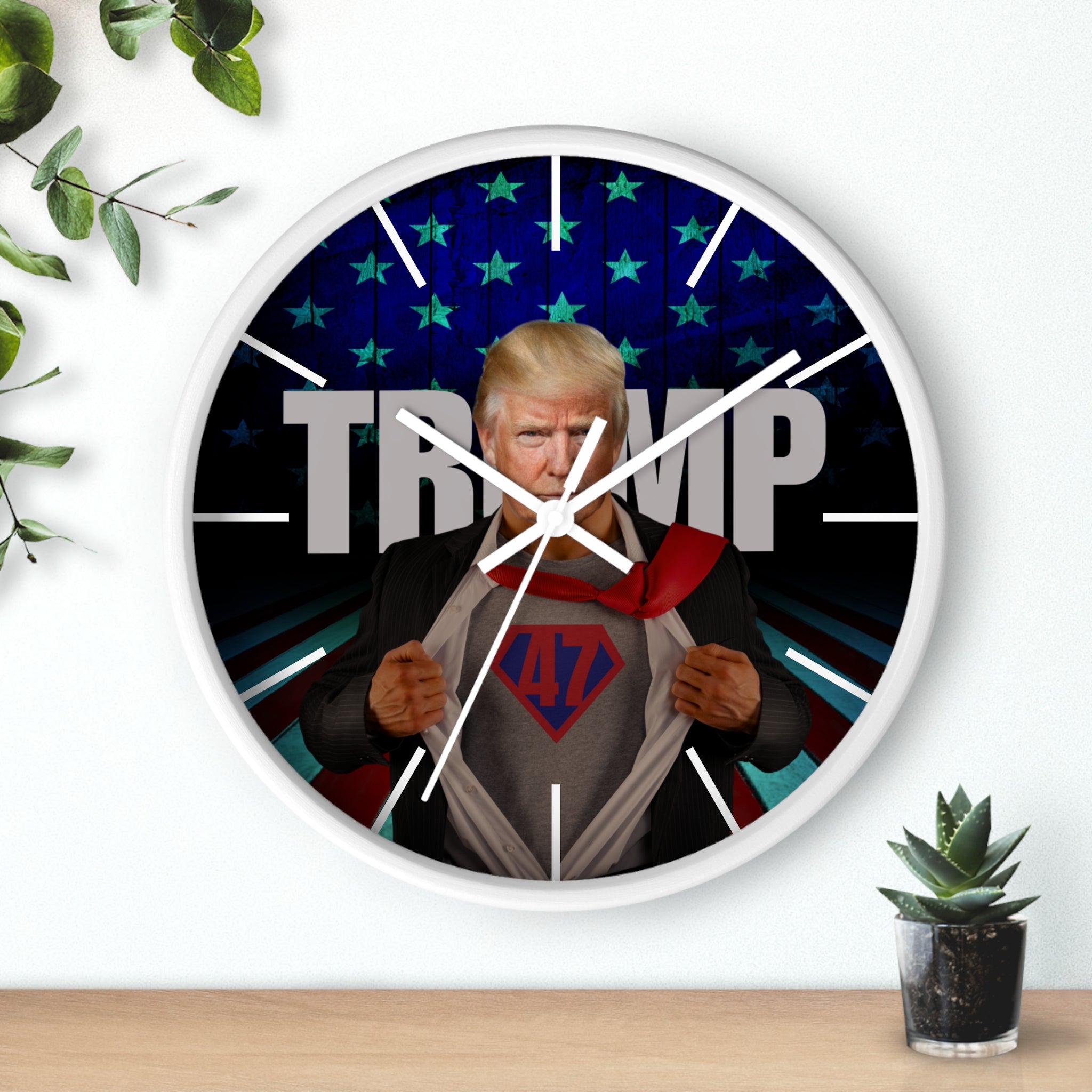 Photo depicting the Trump 47 Wall Clock from EpiAl's Shop.