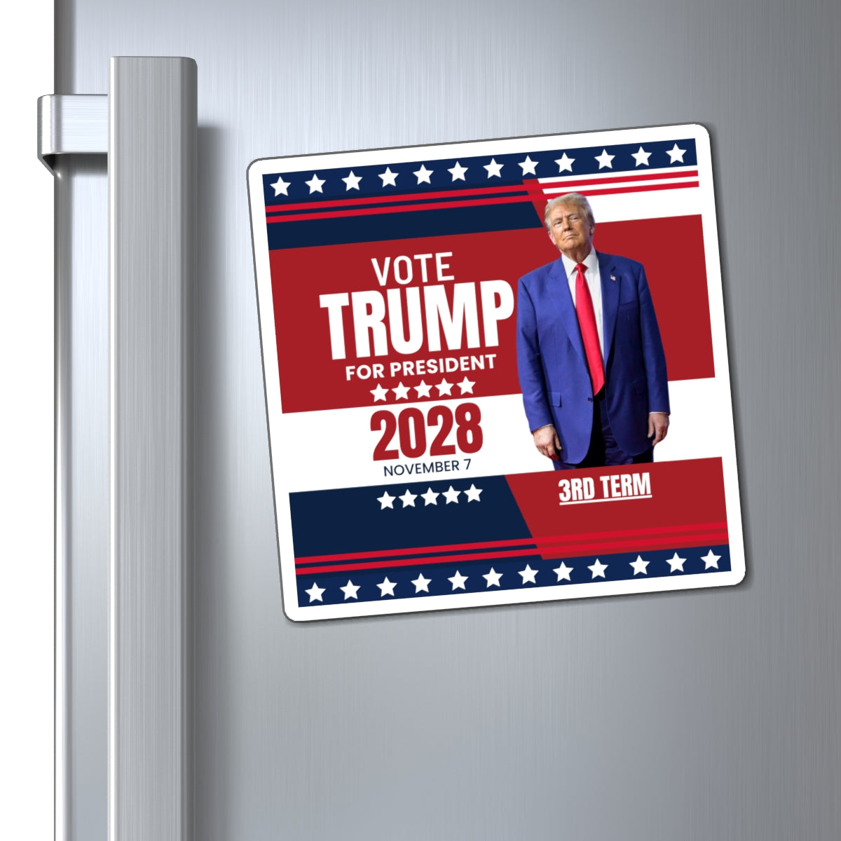 Vote Trump 2028 Magnetic Campaign Magnet