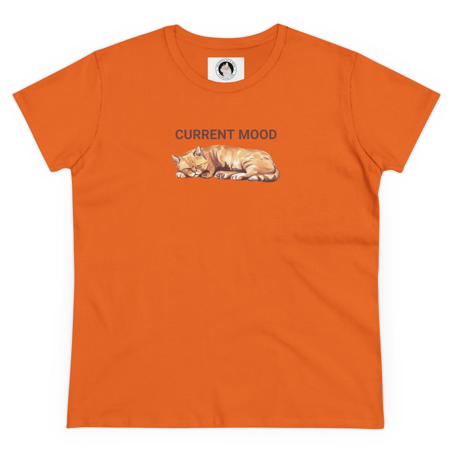 Current Mood: Sleepy Women's Midweight Cotton Tee