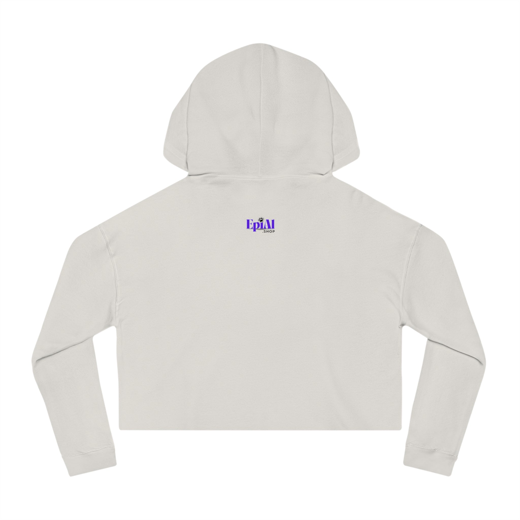 Photo depicting the Christmas Cat Lady Club Women’s Cropped Hooded Sweatshirt from EpiAl's Shop.