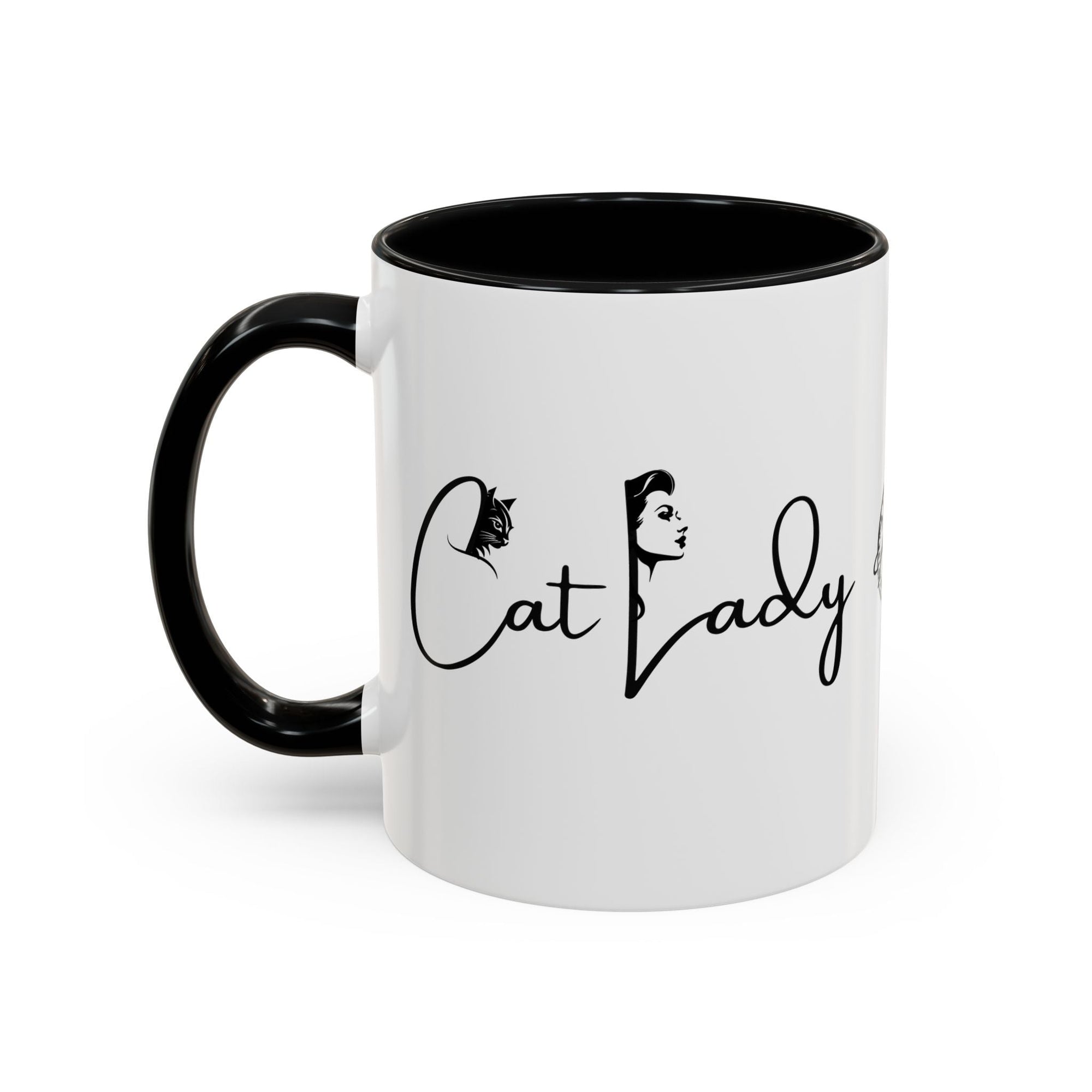 Cat Lady Accent Coffee Mug - Perfect Gift for Cat Lovers Printify