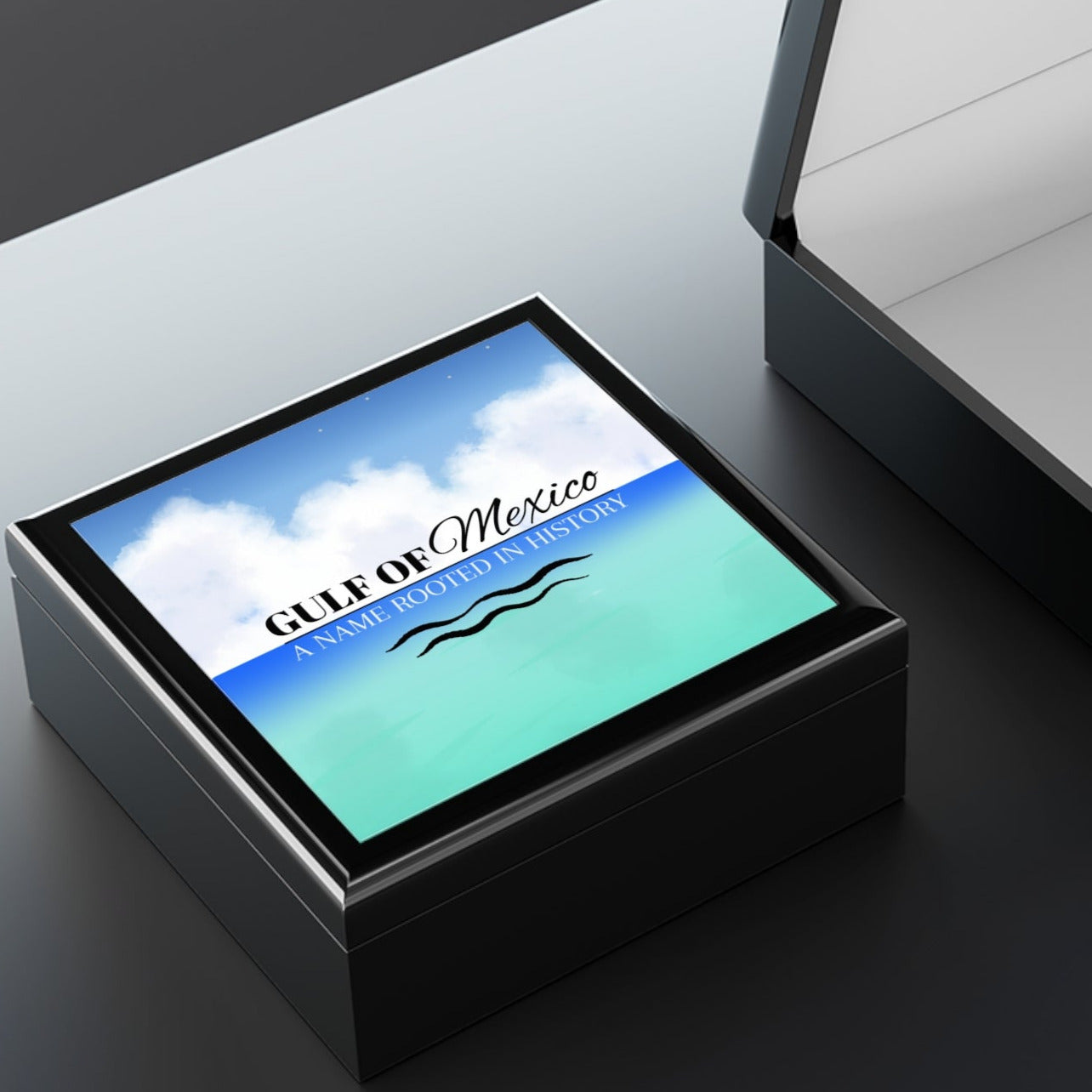 Gulf of Mexico Jewelry Box - Elegant Ocean-Inspired Storage
