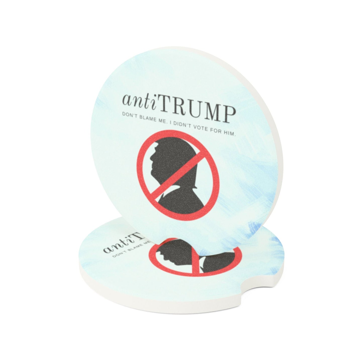 Anti-Trump Soapstone Car Coaster - Unique Political Gift Printify